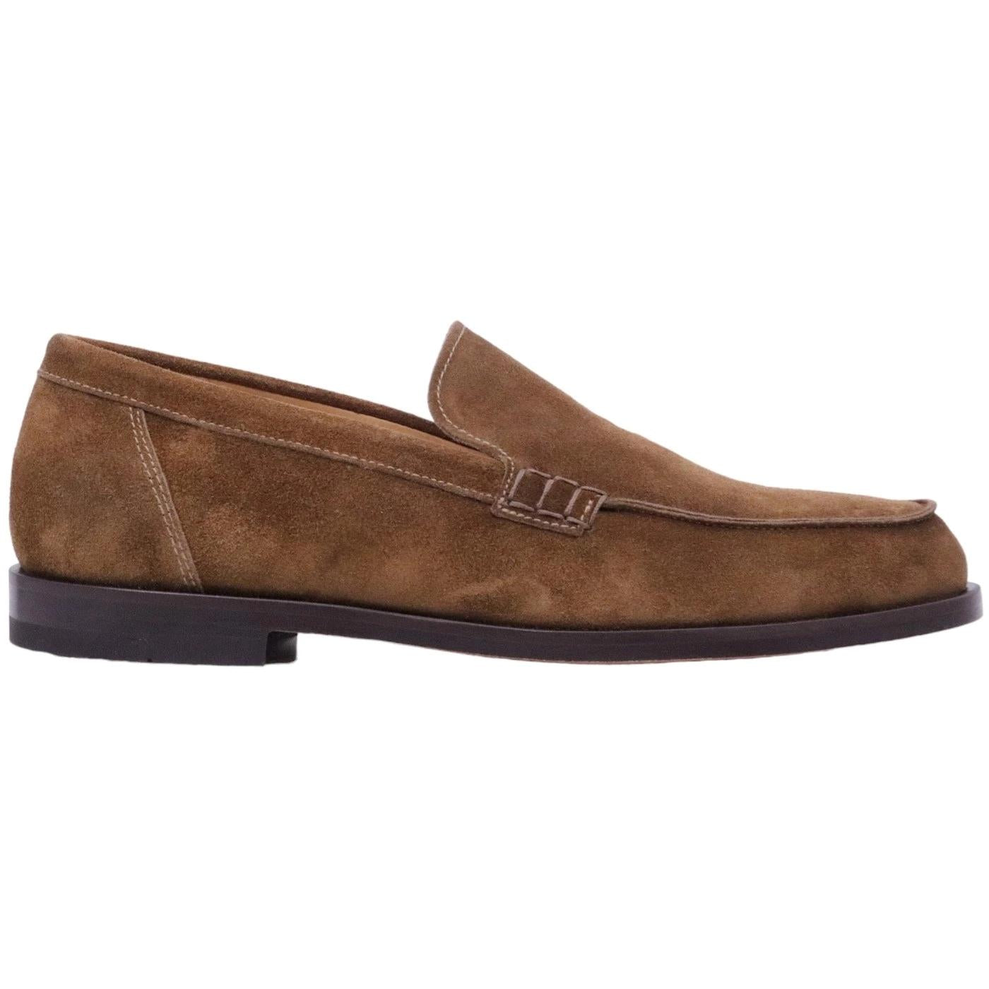 Mocassino uomo Mille 885 Glasgow in camoscio marrone sigaro 