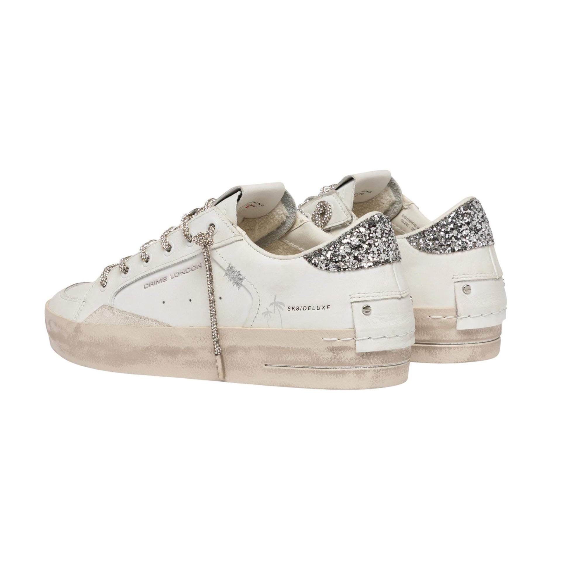 Crime London SK8 Deluxe Always Shining 29111 sneaker donna in pelle 