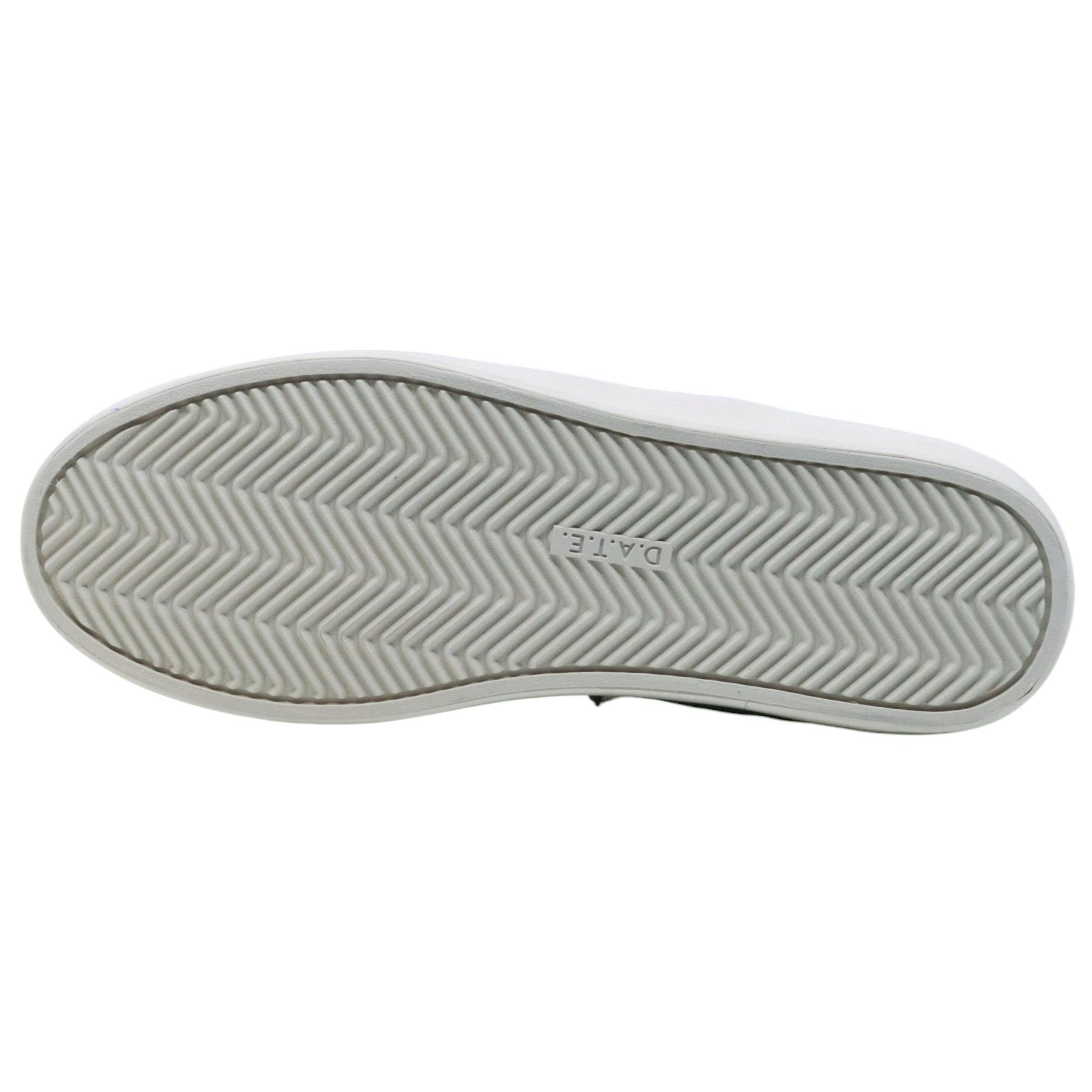 DATE Hill Low Half Nylon White Petrol HF NY HP sneaker uomo in pelle bianca 