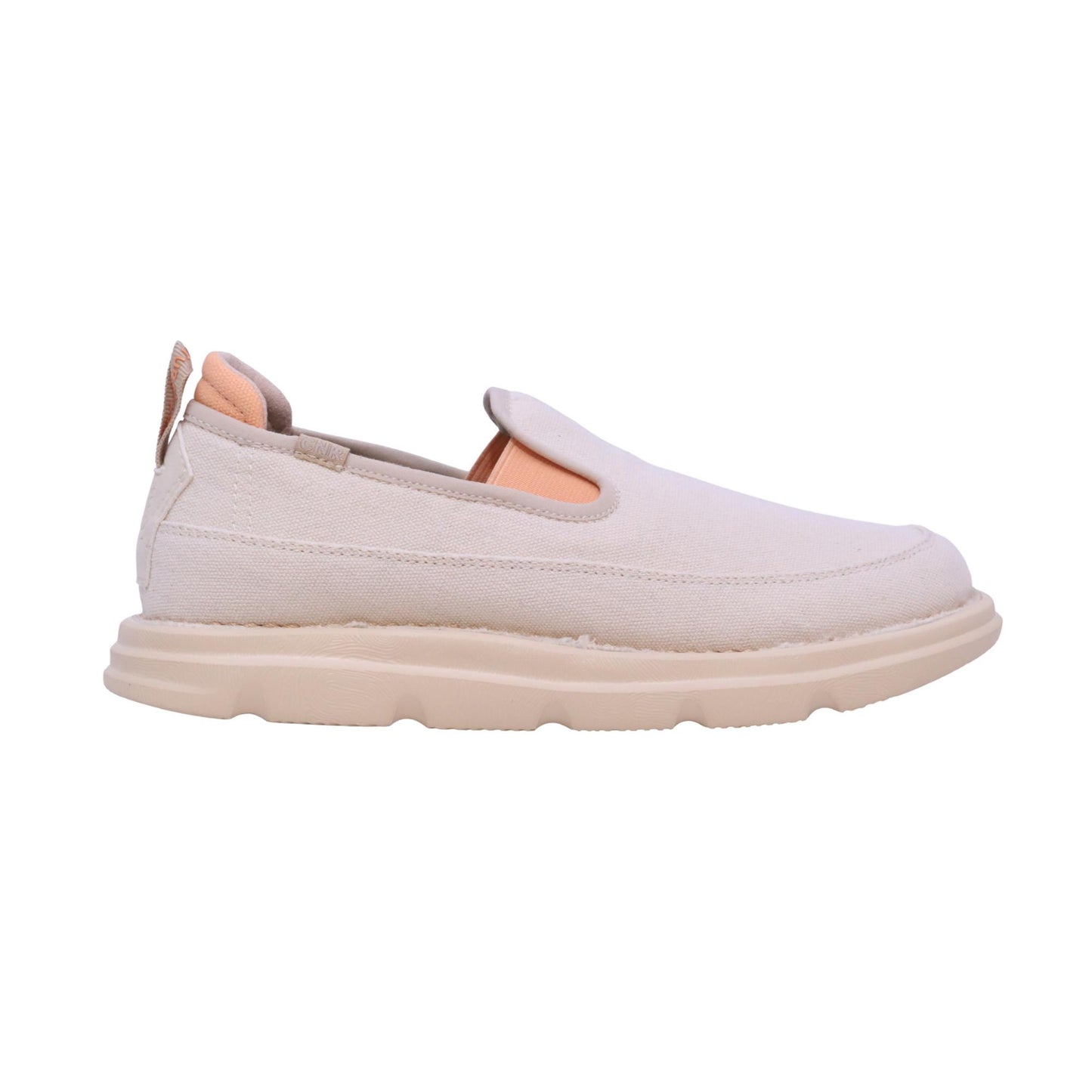 CNR Easy Clip Ecru sneaker slip-on donna in tela ecru 