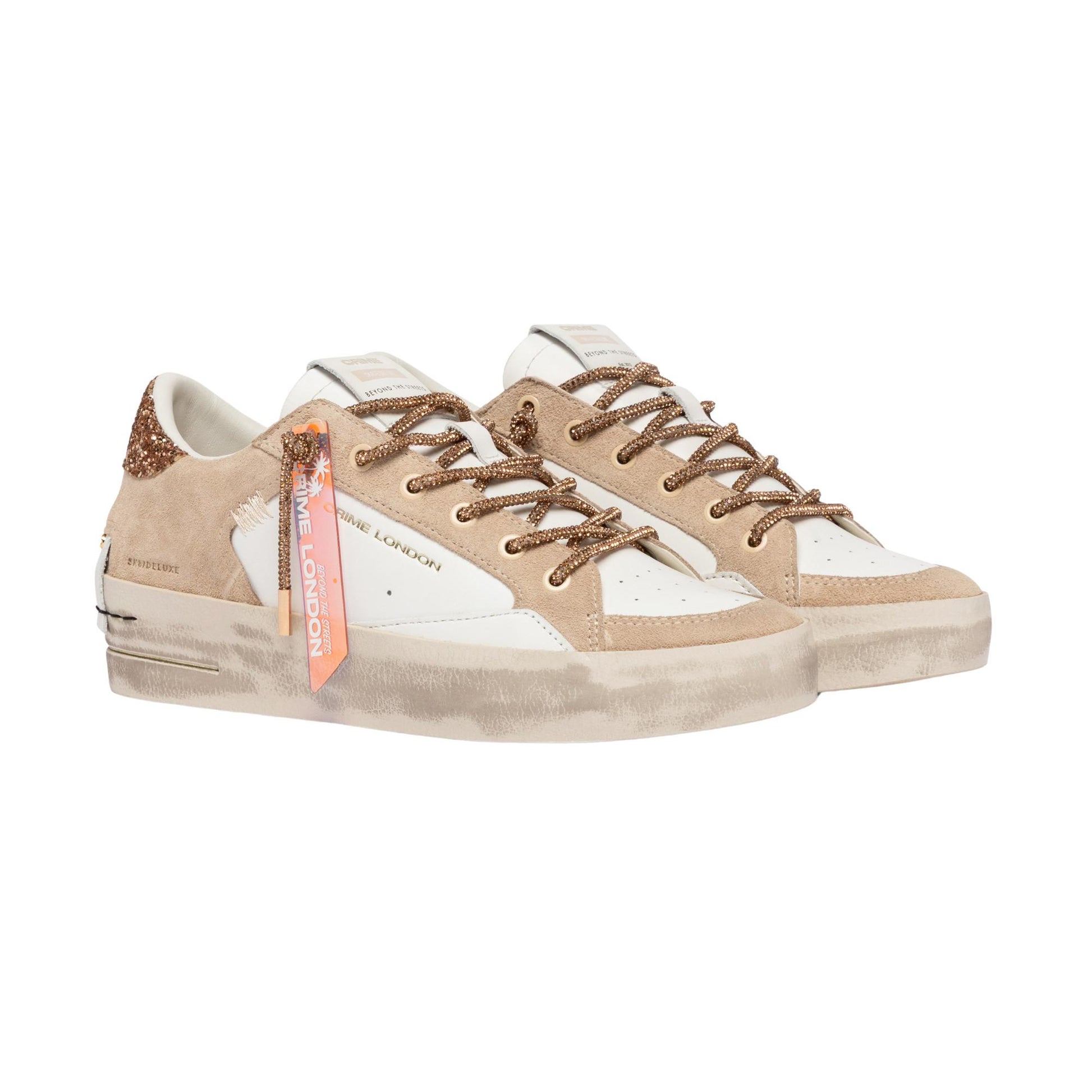 Crime London Sk8 Deluxe Wedge Champagne Dust 29154 sneaker donna 