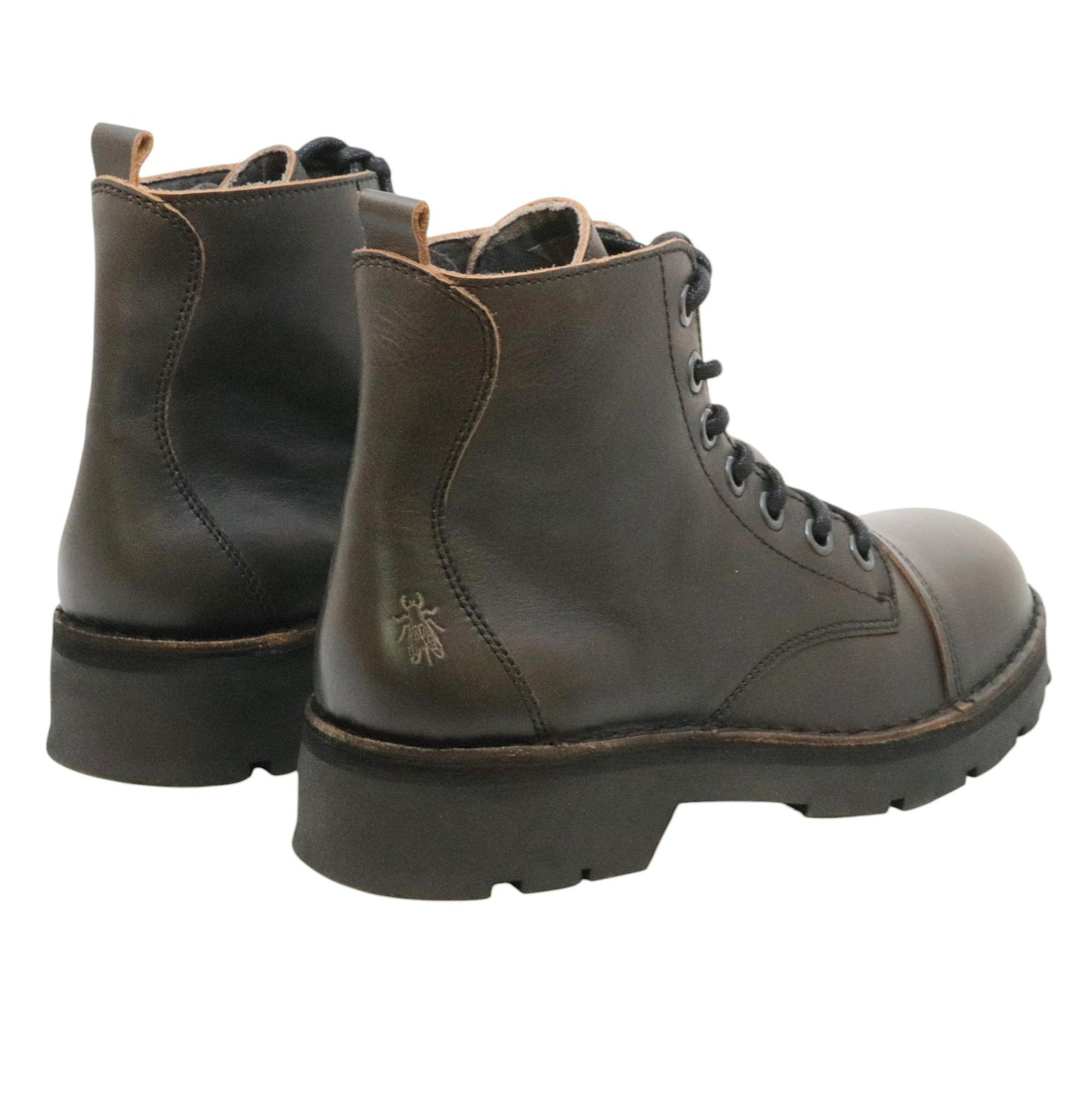 Fly London KELF167FLY stivaletto uomo pelle nera anticata 