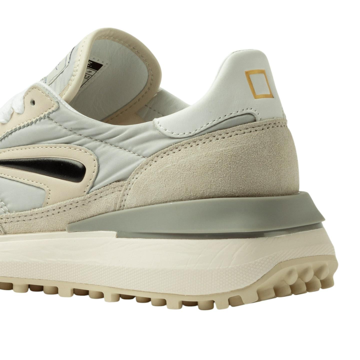 DATE Athleta Nylon Light Grey AT LG VL sneaker donna in nylon e camoscio grigio 