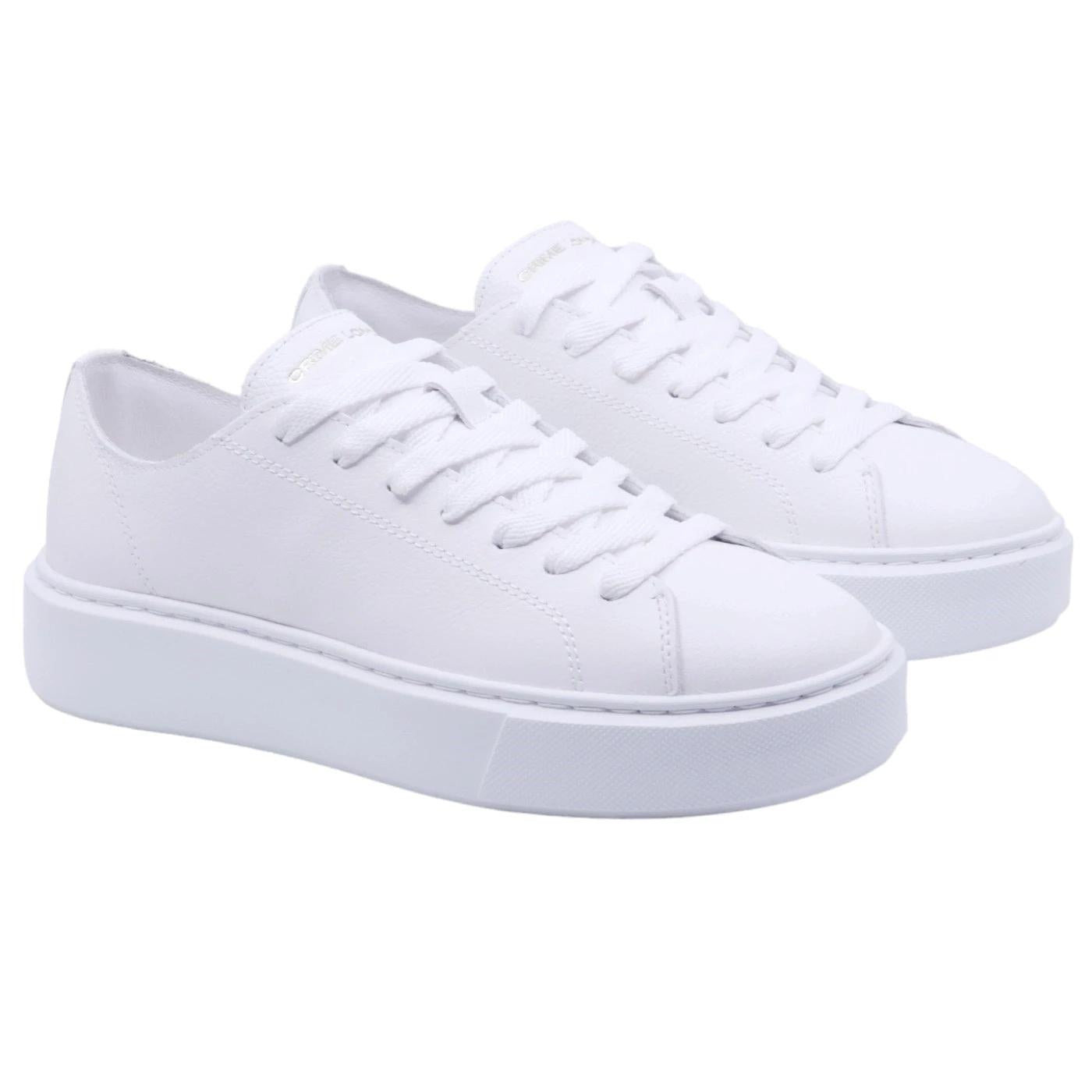 Sneaker donna Crime London 27750 Raw Cut in pelle bianca 