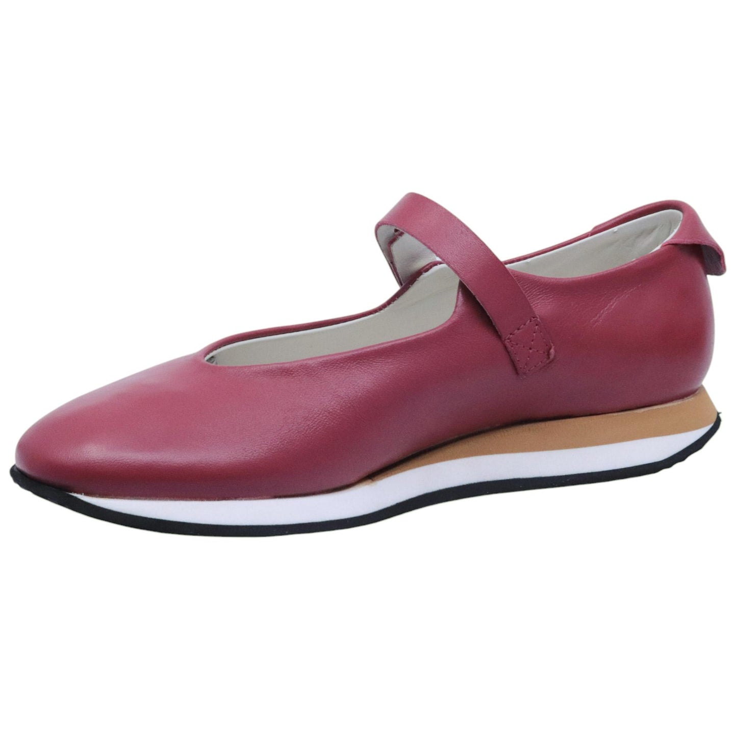 Ballerina donna Offplay Dance in pelle bordeaux 