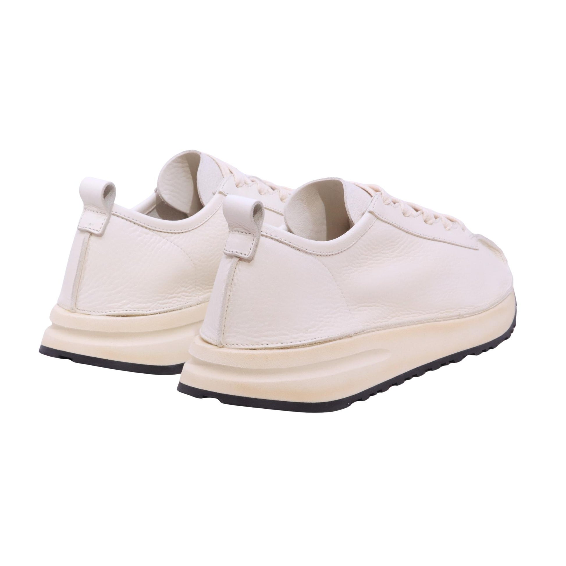 MOMA 11501 Arizona White sneaker uomo in pelle bianca casual Made in Italy 