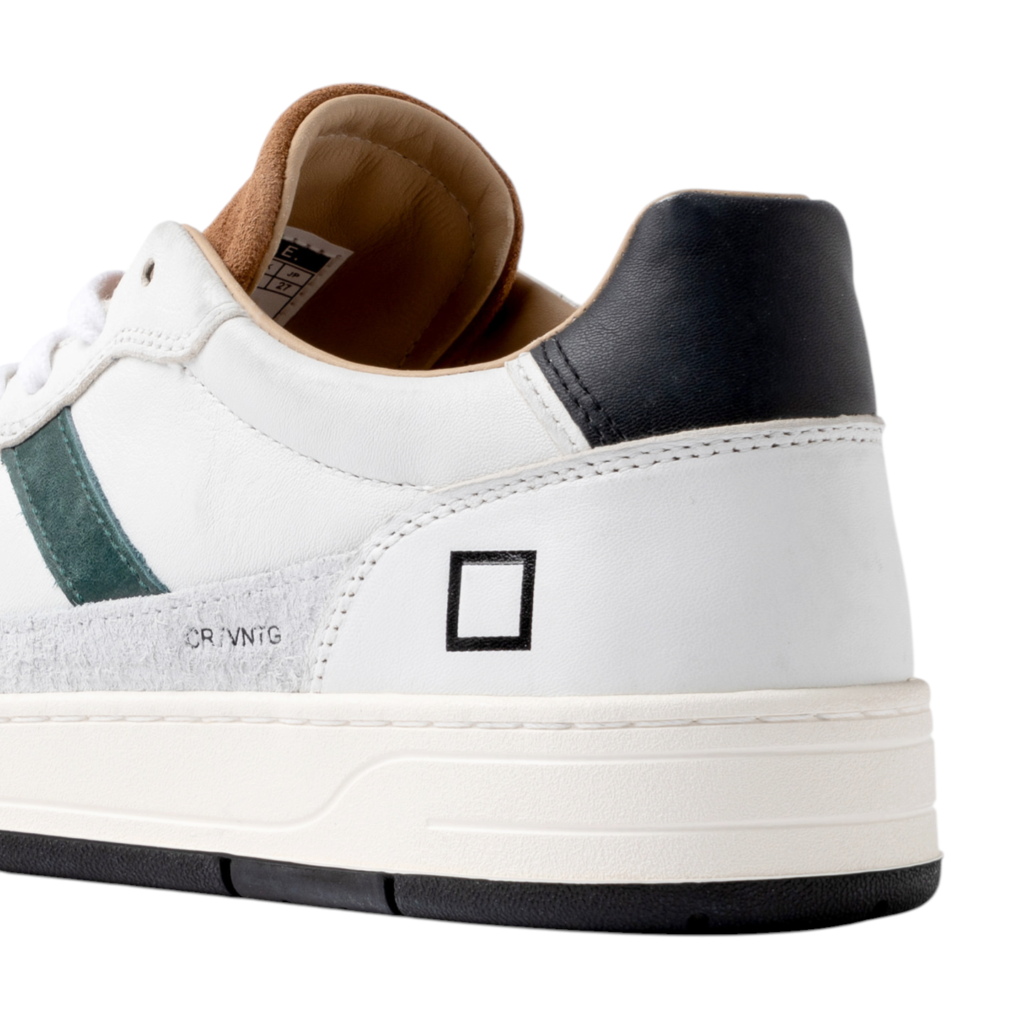 DATE Court 2.0 Vintage White Cuoio C2 VN WI sneaker uomo in pelle bianca 