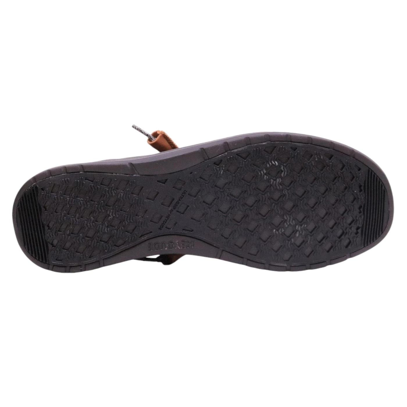 Hey Dude Wally Grip Craft sneaker uomo in pelle nero 