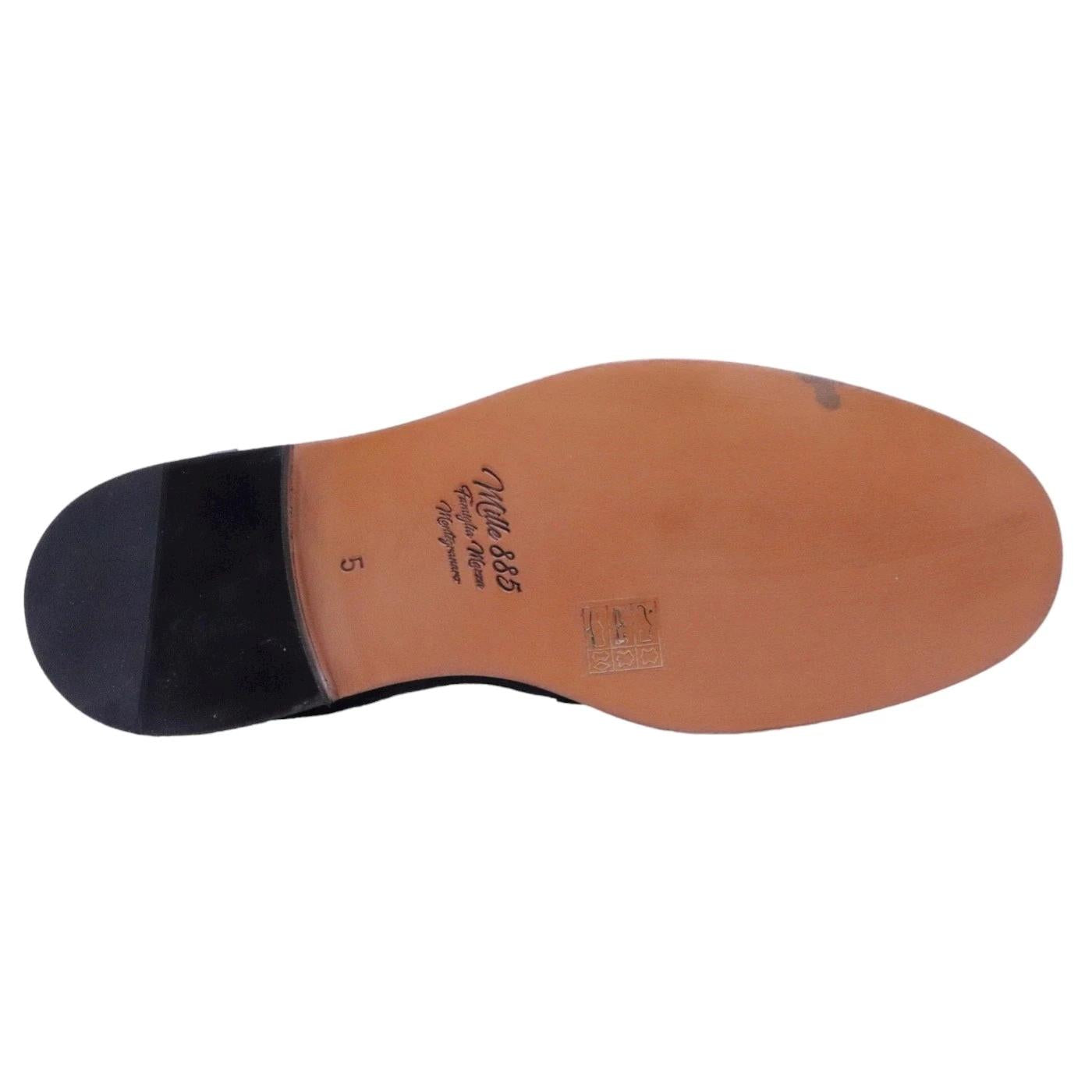 Mocassino uomo Mille 885 Glasgow in camoscio marrone sigaro 
