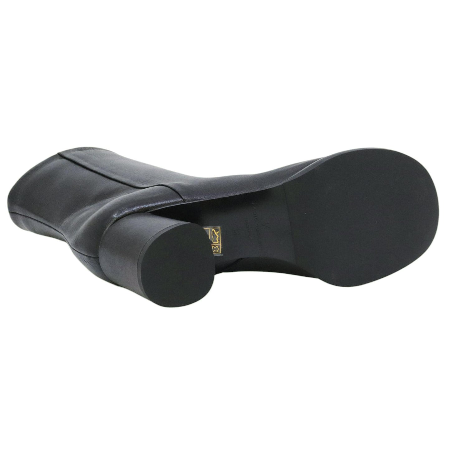 Fabio Rusconi 2747 stivaletto donna in pelle nera con zip laterale 