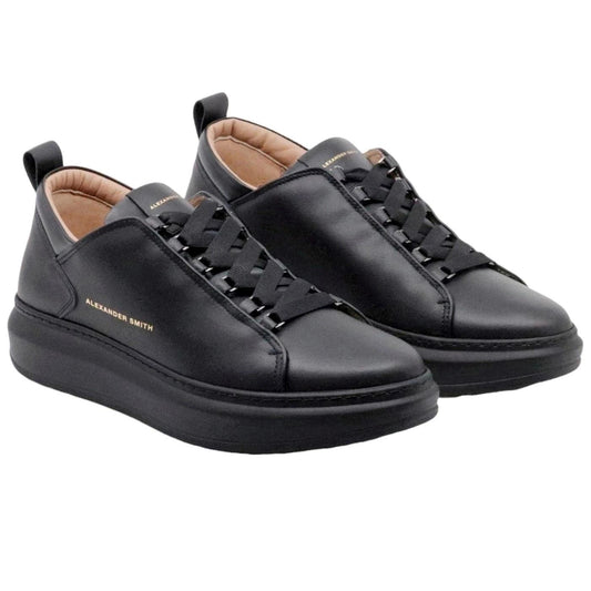 Sneaker uomo Alexander Smith Wembley in pelle nera 