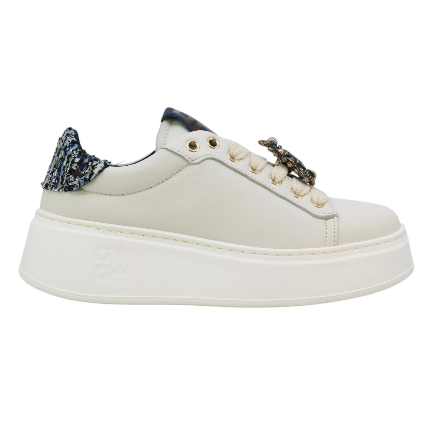 Combi sneakers donna in pelle panna PIA424APANNA CHIC GIO+