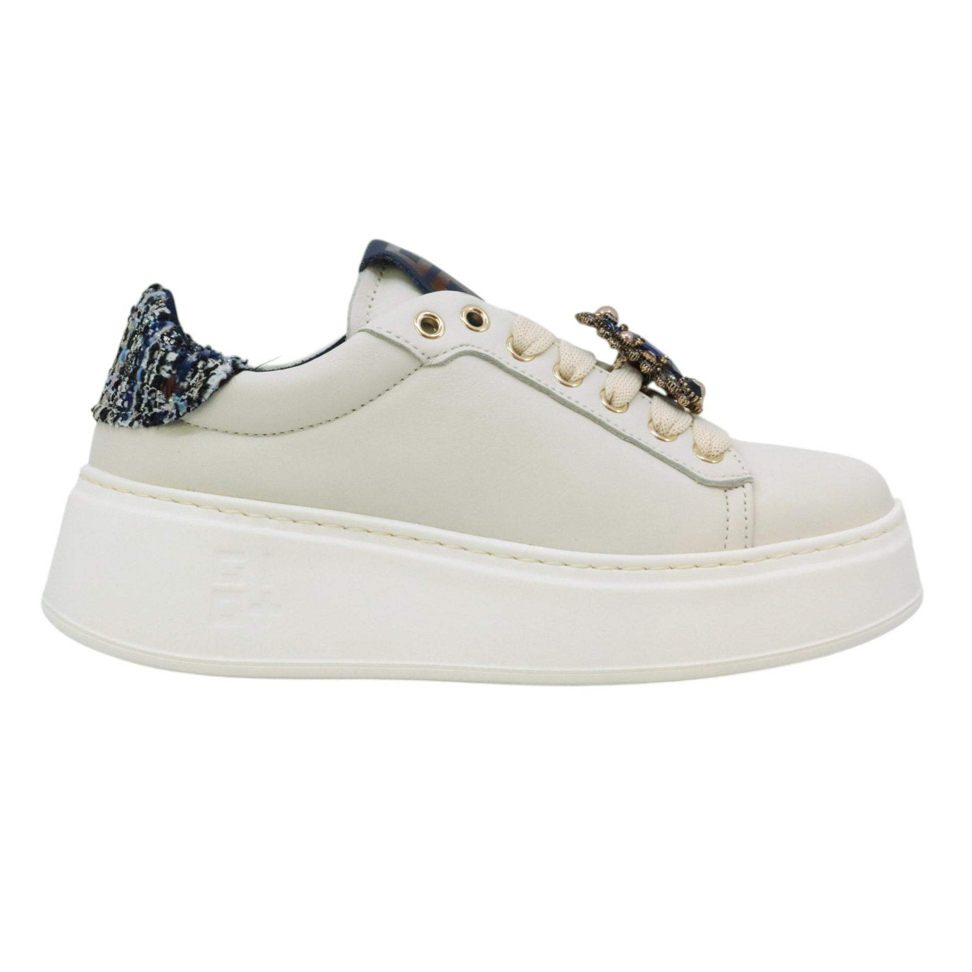 Combi sneakers donna in pelle panna PIA424APANNA CHIC GIO+