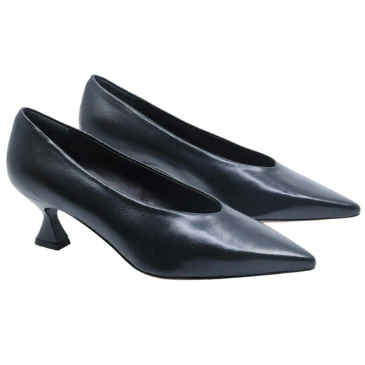 Décolleté donna The Seller SS108 in pelle nera 