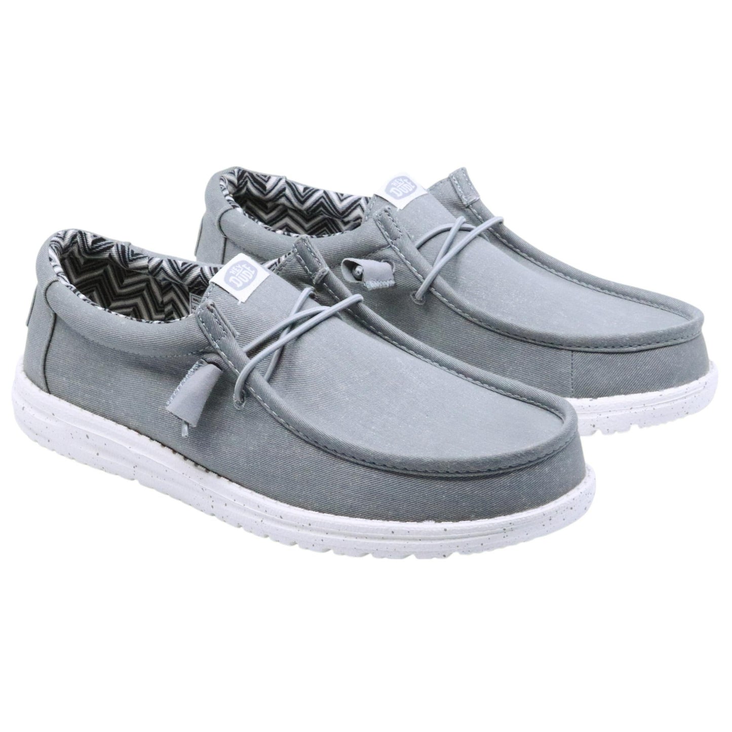 Hey Dude Wally Canvas sneaker uomo in grigio 