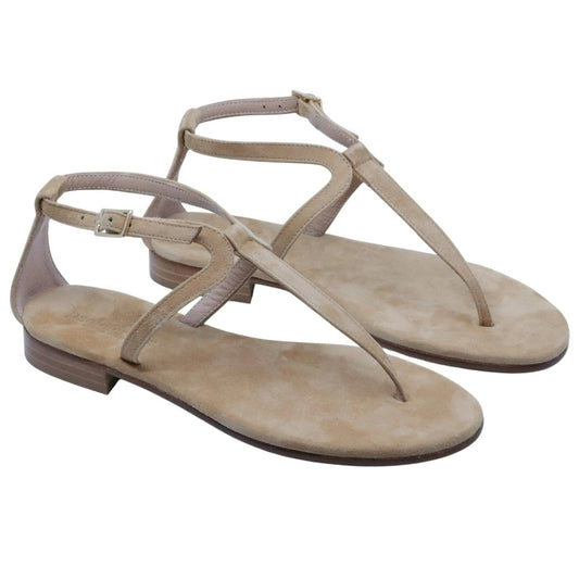 Sandalo infradito Paolo Ferrara CR3025 in camoscio legno 