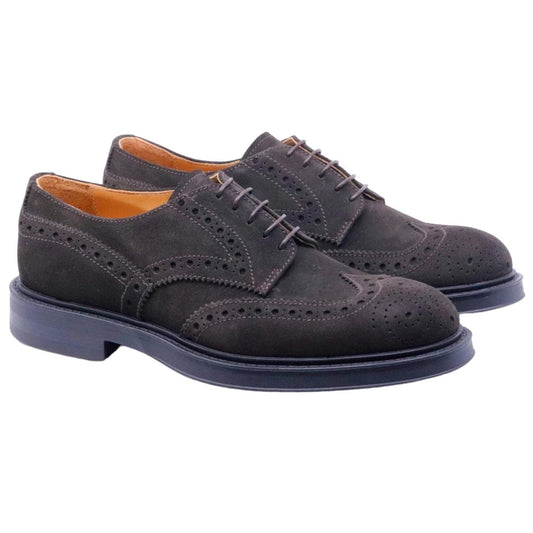 Scarpa Derby imperiale Mille 885 Bristol in camoscio marrone 