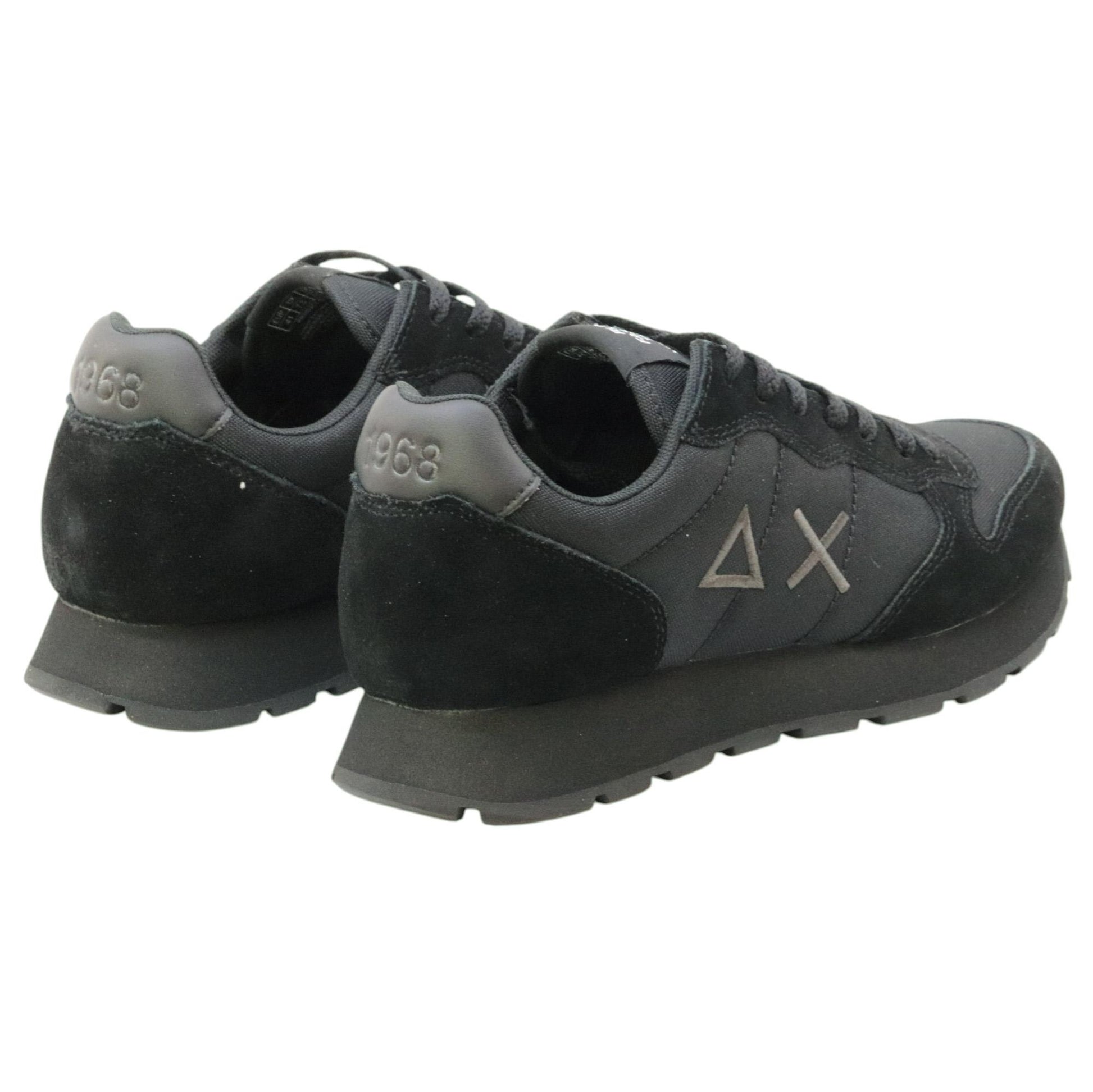 SUN68 Tom Solid Z45101 sneaker uomo in nylon e suede nero 