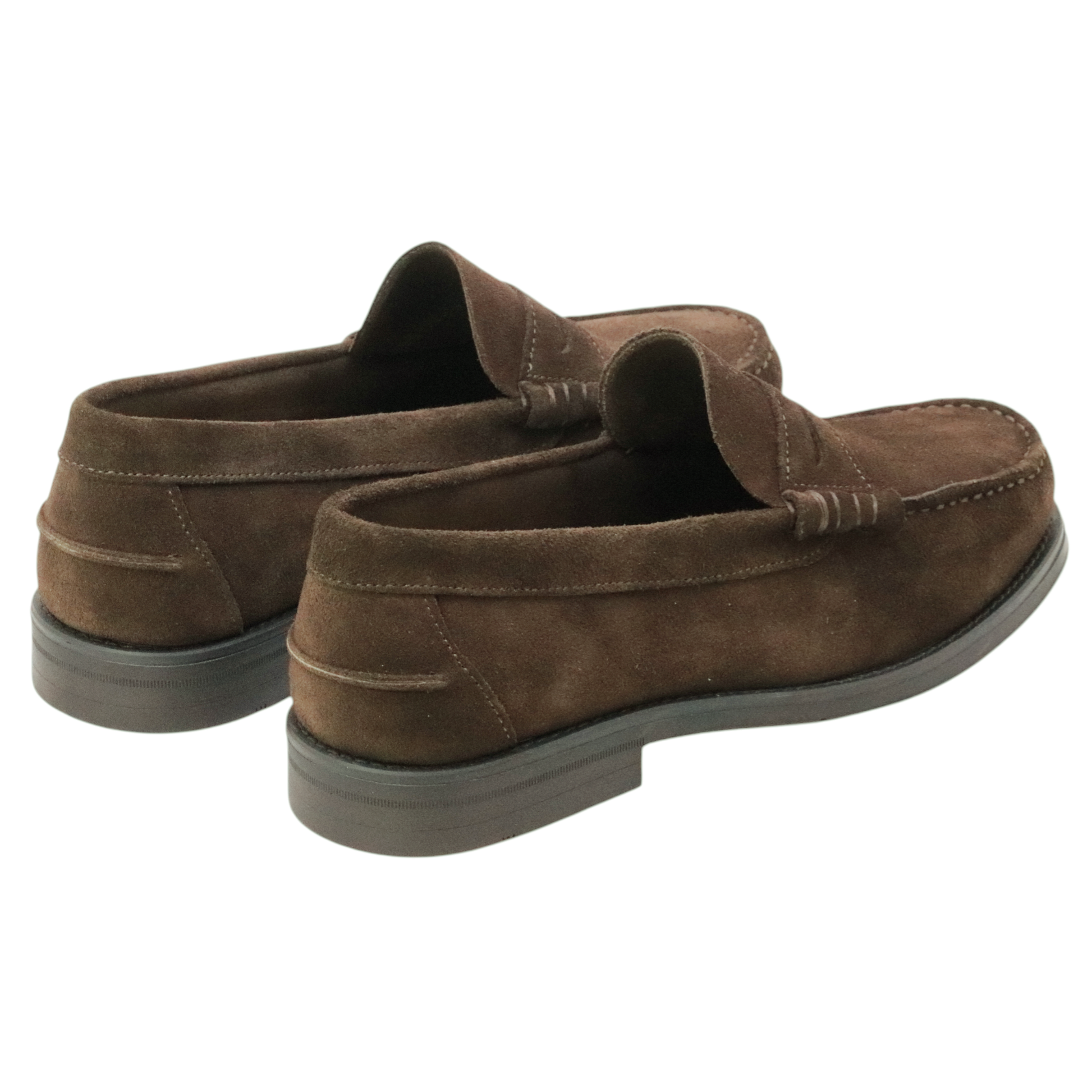 Saxone of Scotland Coll 520 mocassino uomo in suede marrone 