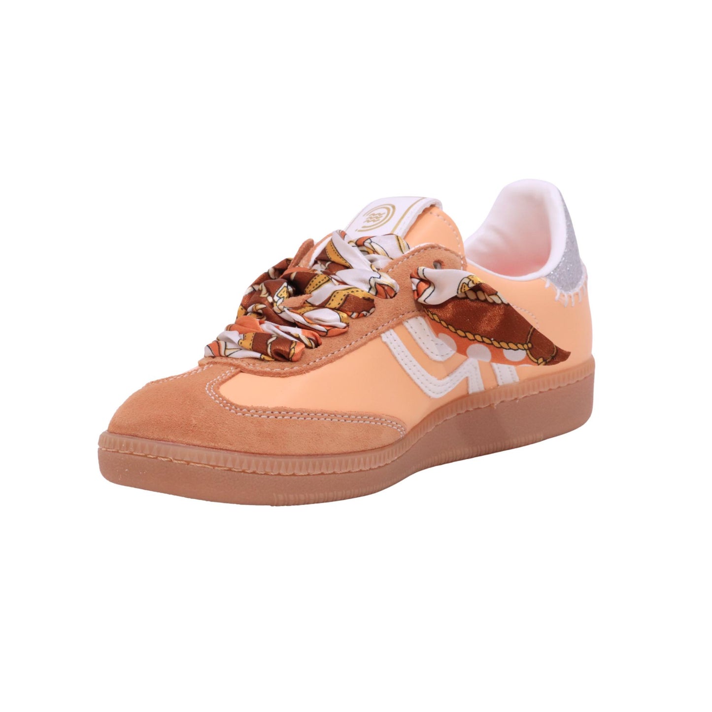 Primabase Polo 51505-029 sneaker donna in camoscio e pelle aragosta bianco 