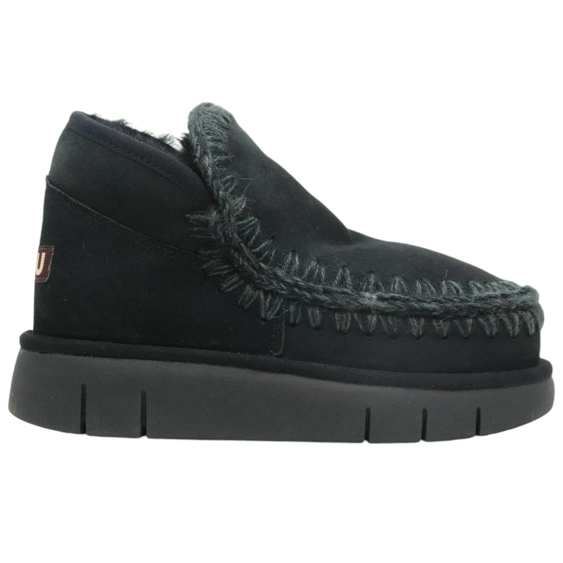Sneaker MOU Eskimo Bounce 531009 in pelle di montone nero 