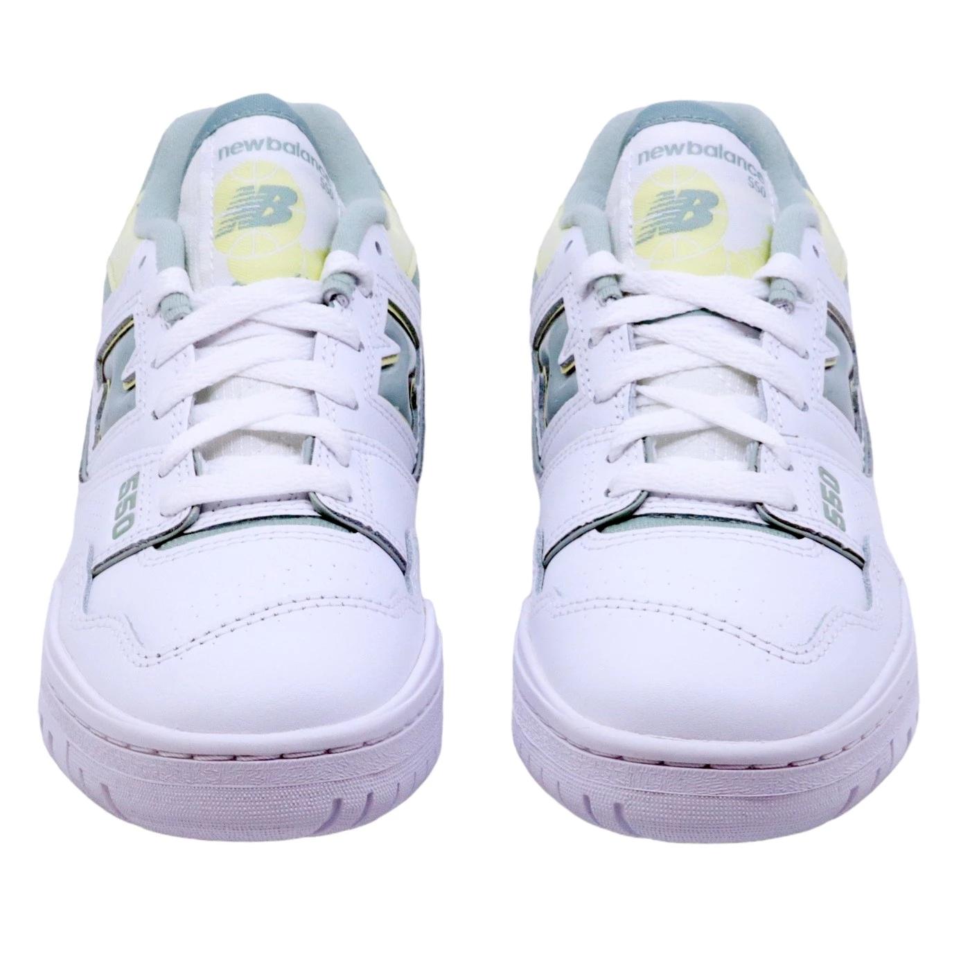 New Balance 550 sneaker unisex in pelle bianca 