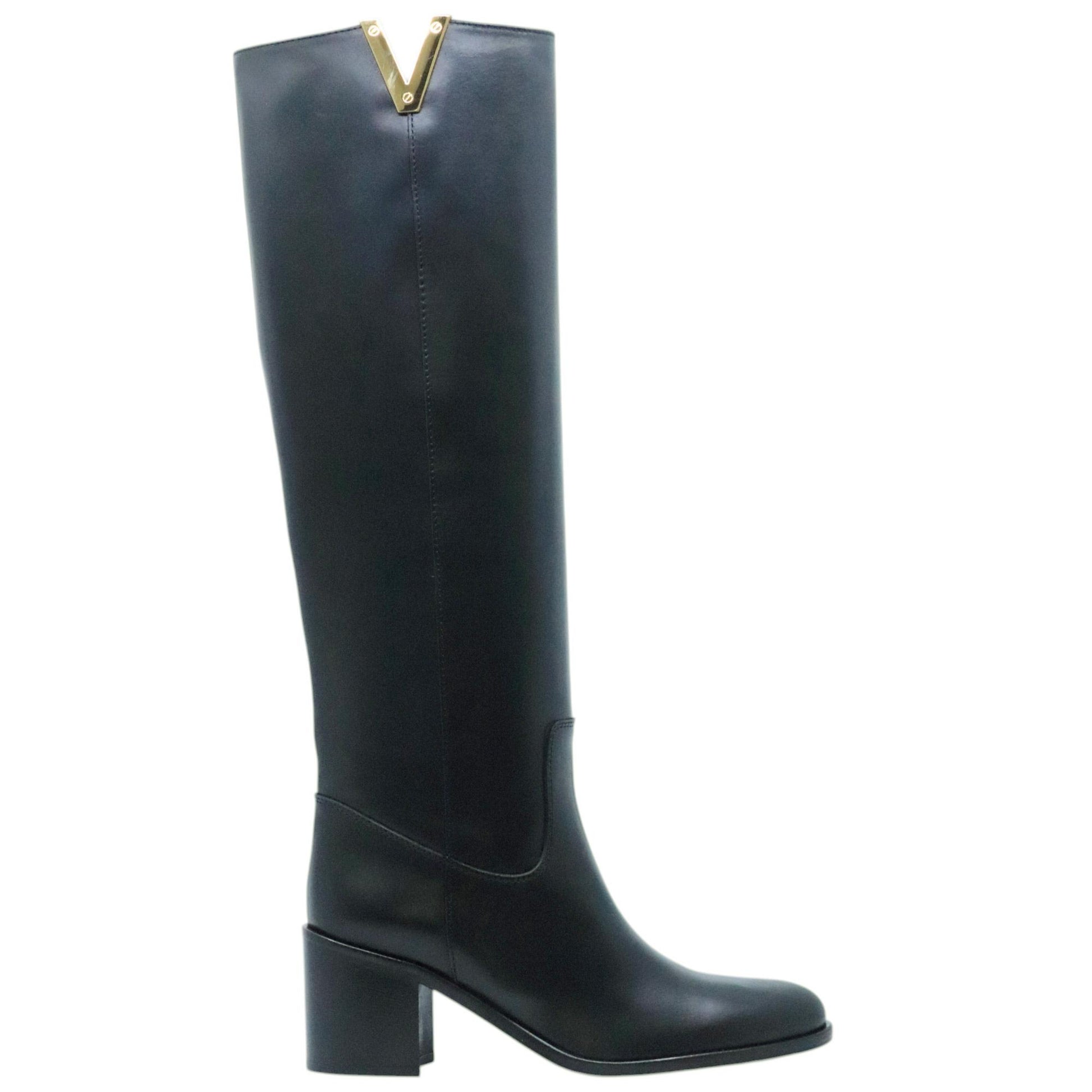 Stivale Via Roma 15 4041 in pelle nera 