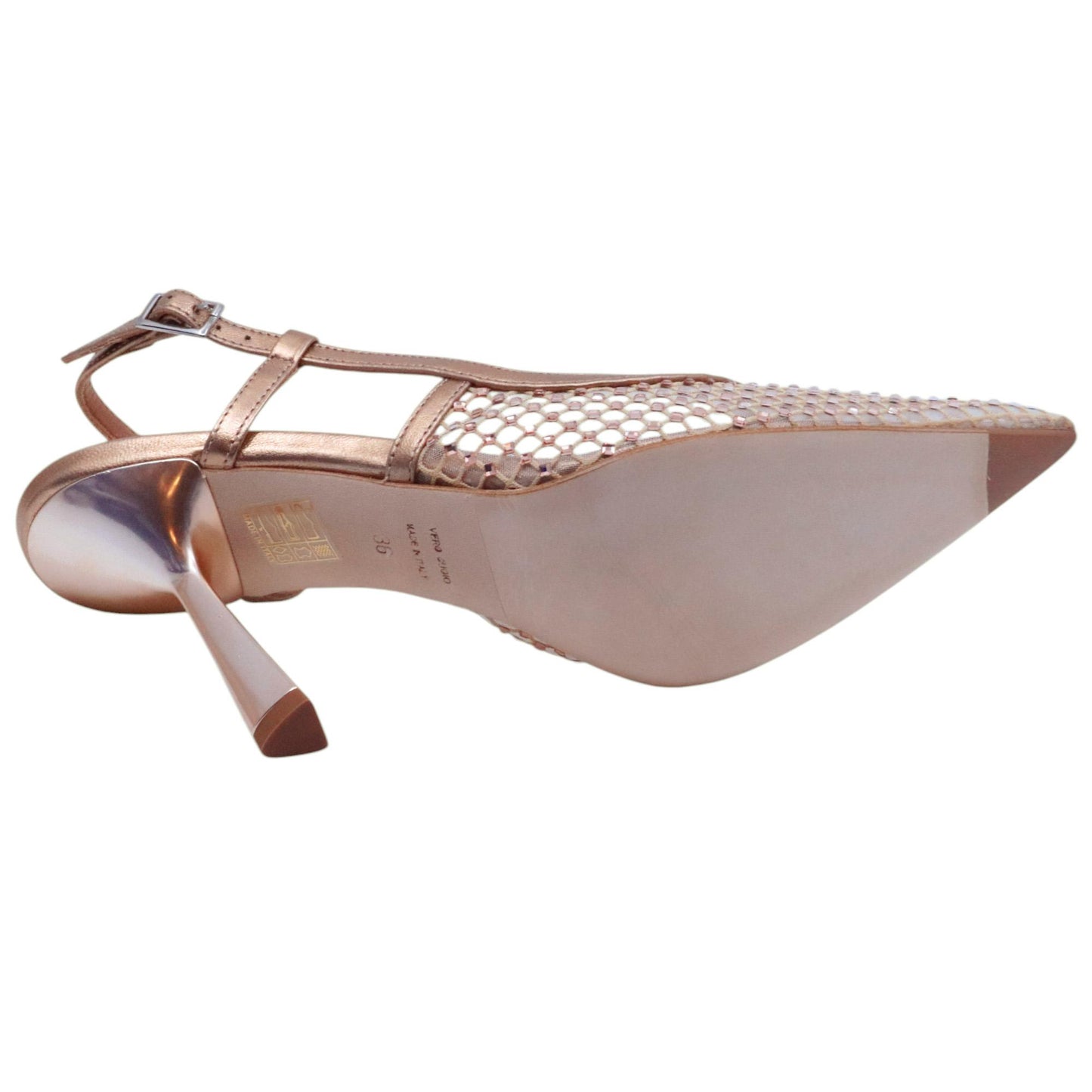 Slingback donna Chantal 2514 in pelle rosa gold 
