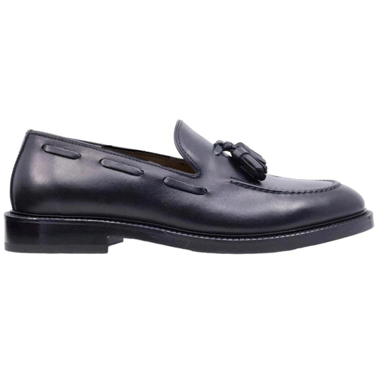 Mocassino uomo Seboy's in morbida pelle di colore nero 