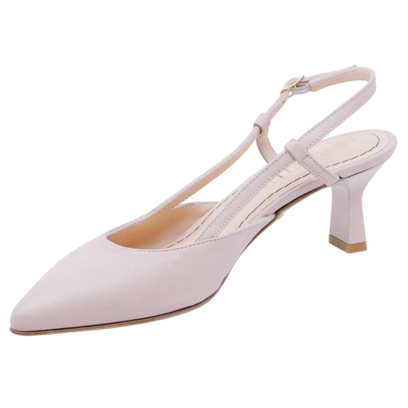 Slingback donna Le Briella Z897 in pelle nude 