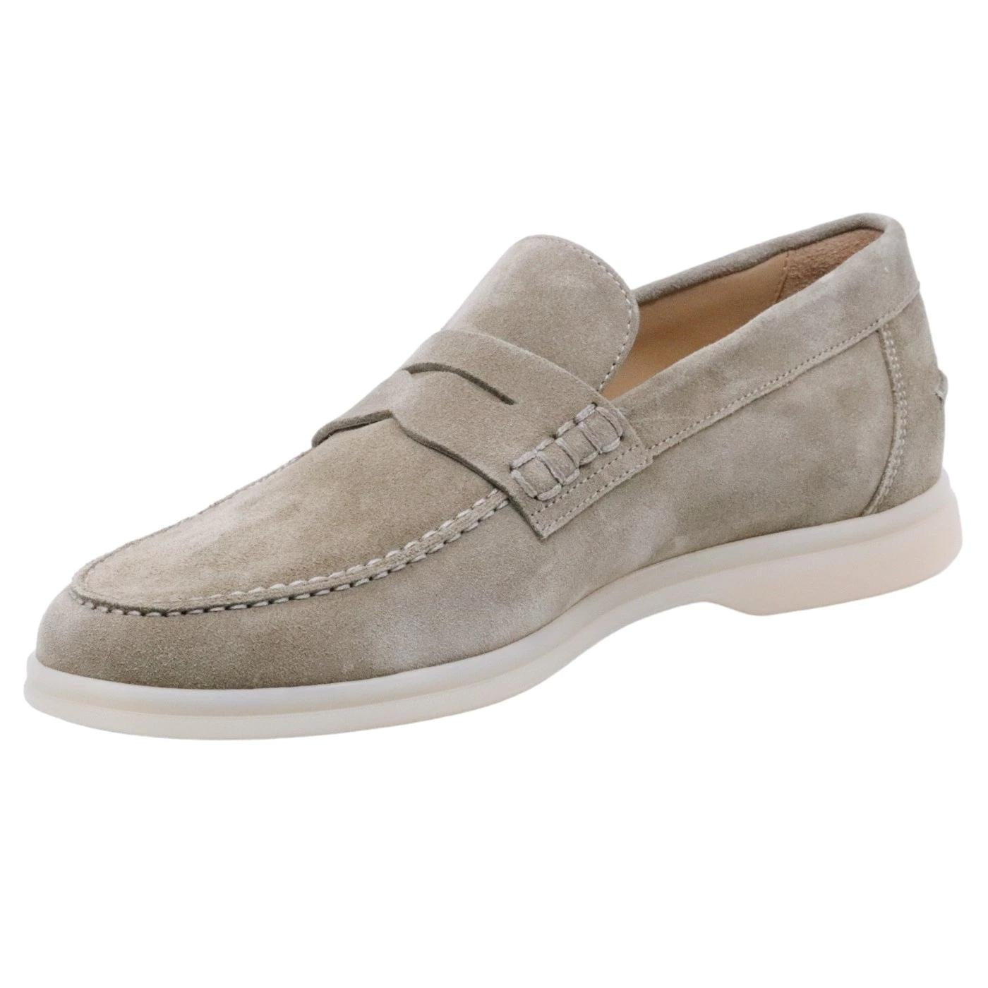 Mocassino uomo Rossano Bisconti 358 in camoscio antilope 