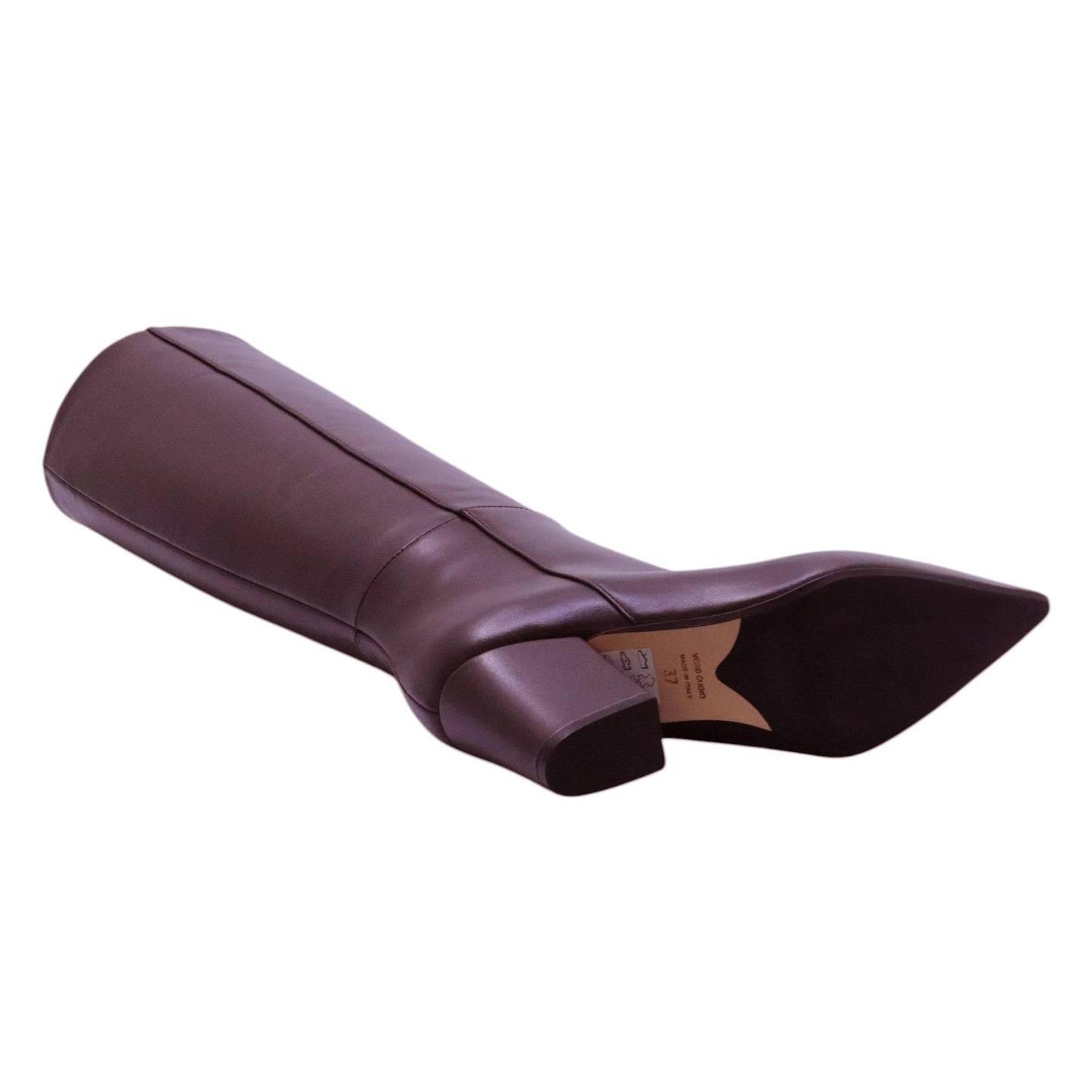 Anna F 9970 stivale donna in pelle marrone<BR/> 