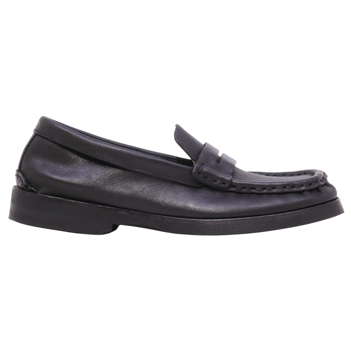AS98 Benso Z58101 mocassino uomo in pelle nera con suola in gomma 