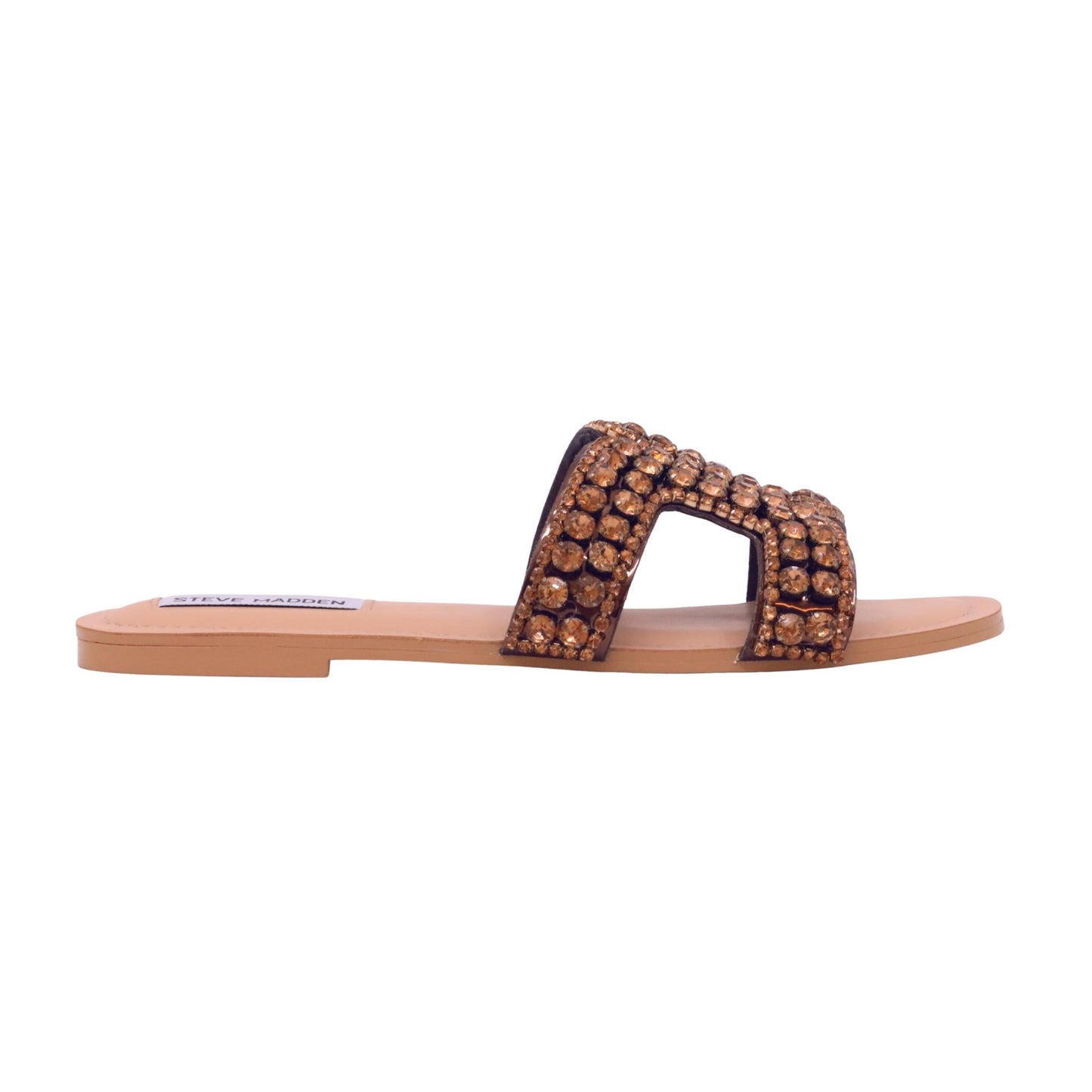Steve Madden Zaira sandalo donna in materiale sintetico color bronzo 