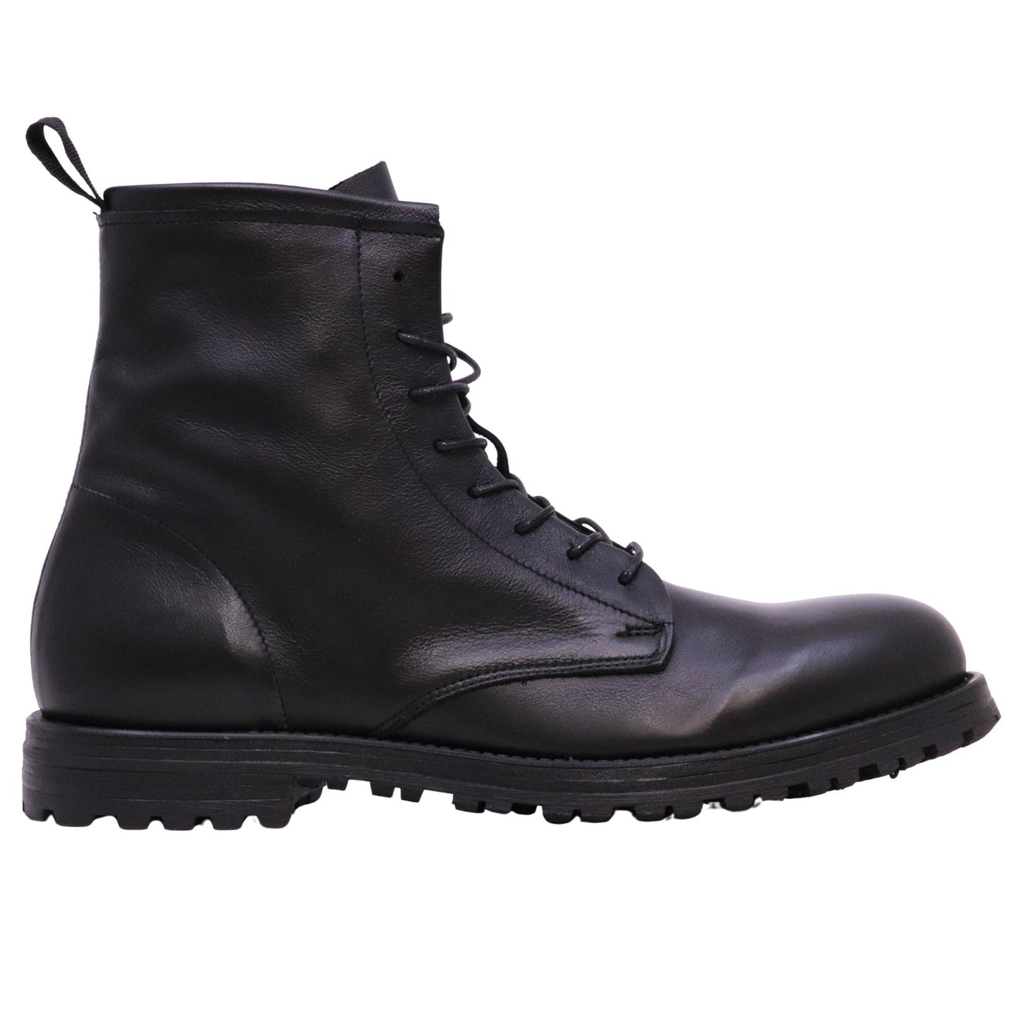 Pawelk's 25428 anfibio uomo in pelle nera 