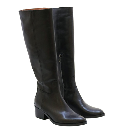 Curiositè 2125 stivale donna pelle nera 