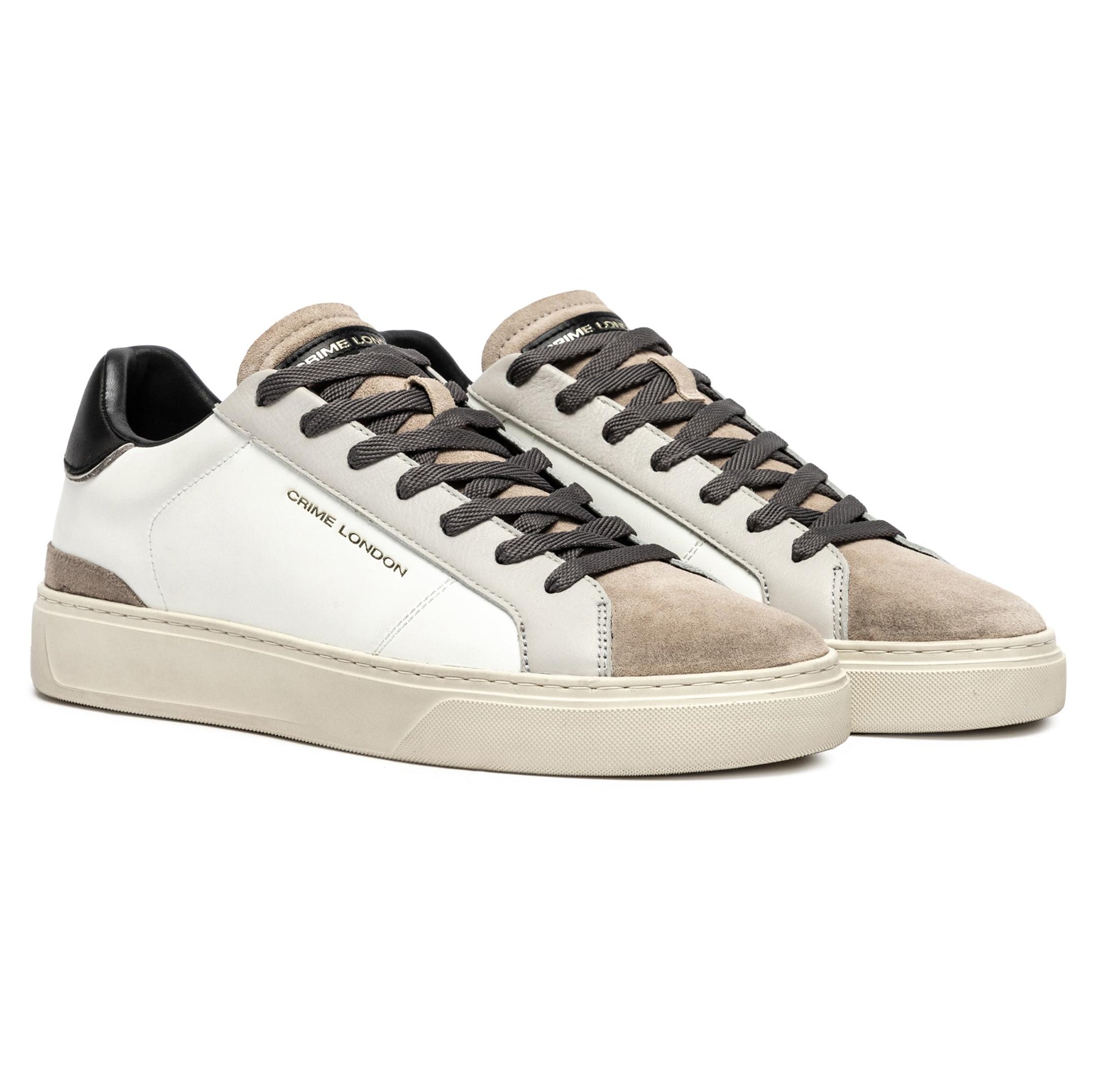 Crime London 11703 Blade sneaker uomo in pelle bianca 