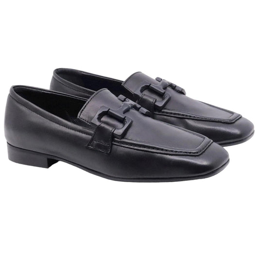 Mocassino donna Poesie Veneziane in pelle di colore nero 