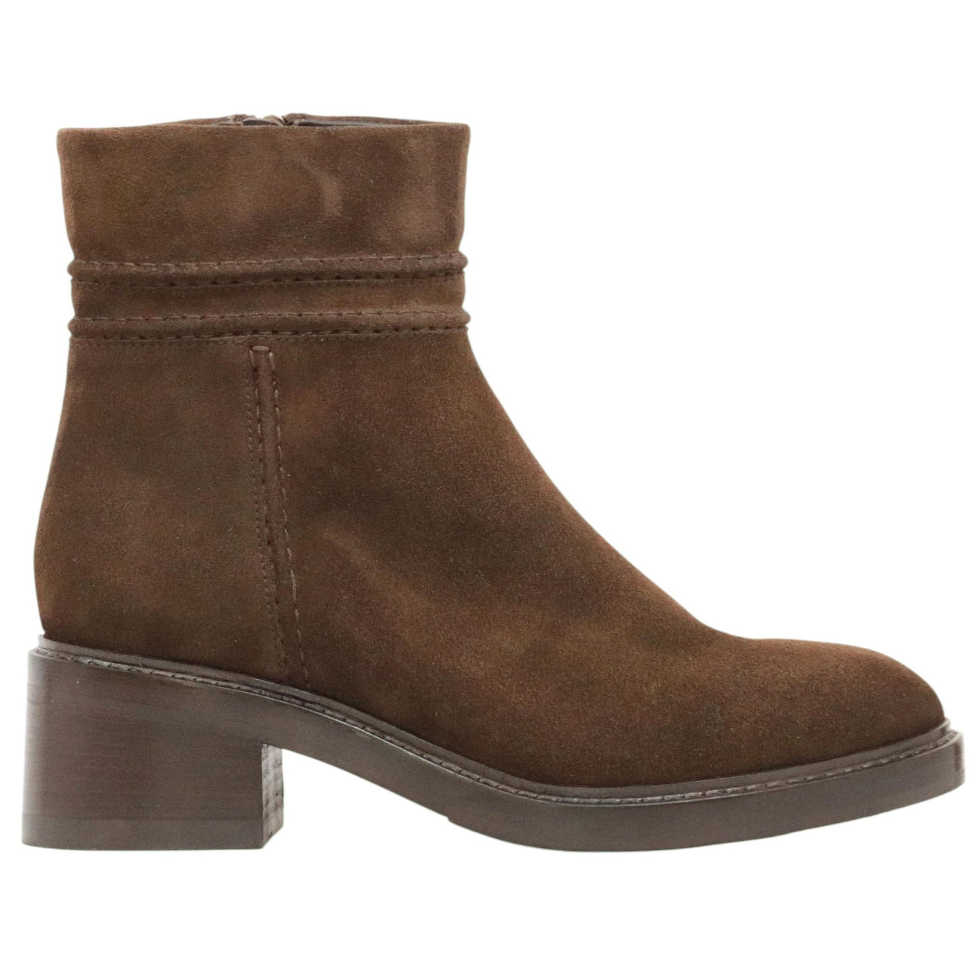 Triver Flight 780 13 stivaletto donna camoscio marrone con tacco 
