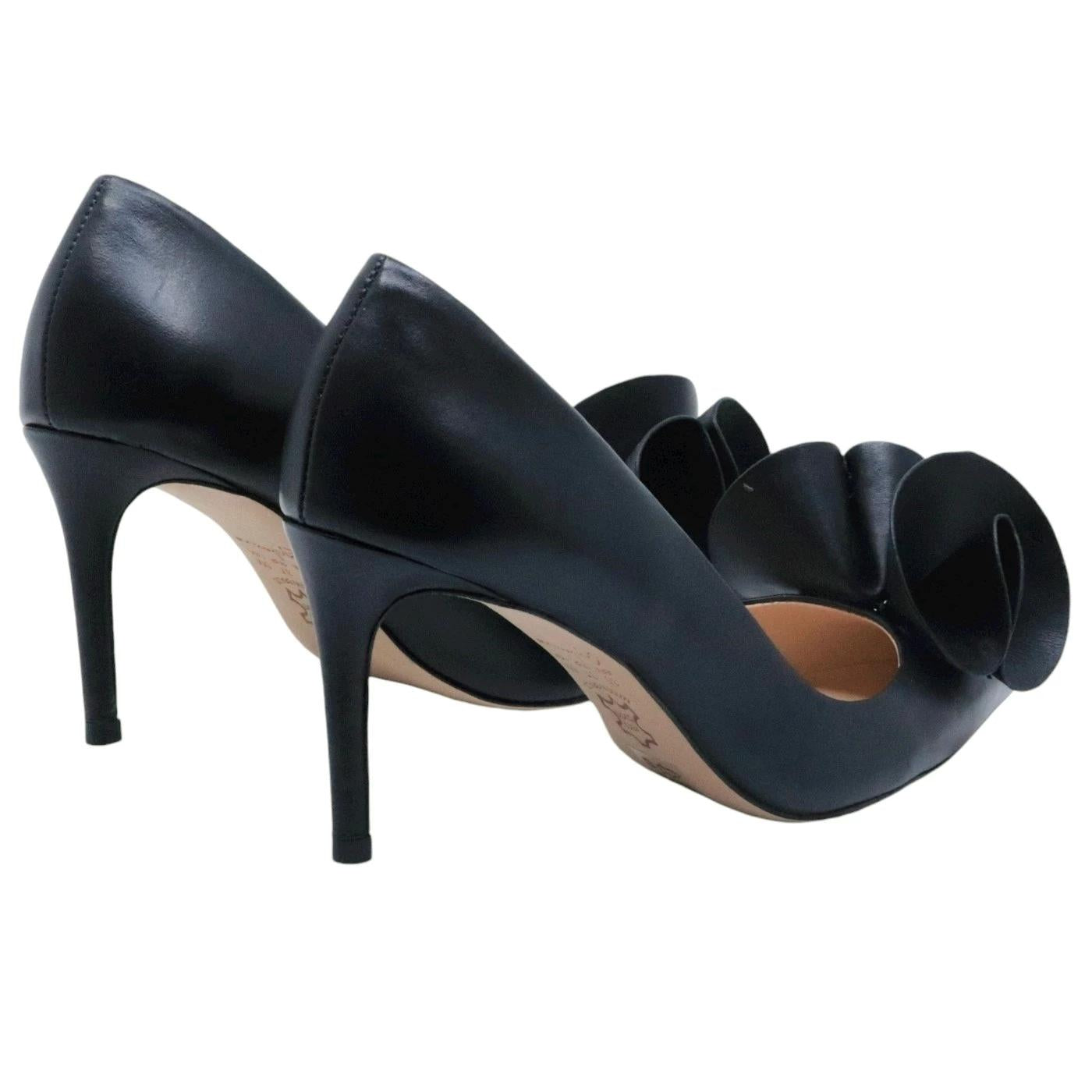 Décolleté donna Guilhermina 2011 in pelle nera 