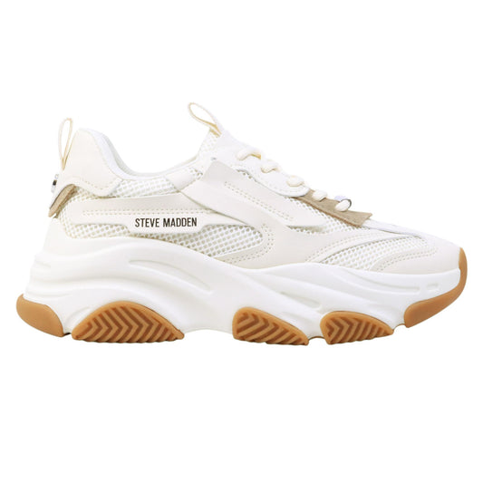 Steve Madden Possession sneaker donna in tessuto bianco e crema 