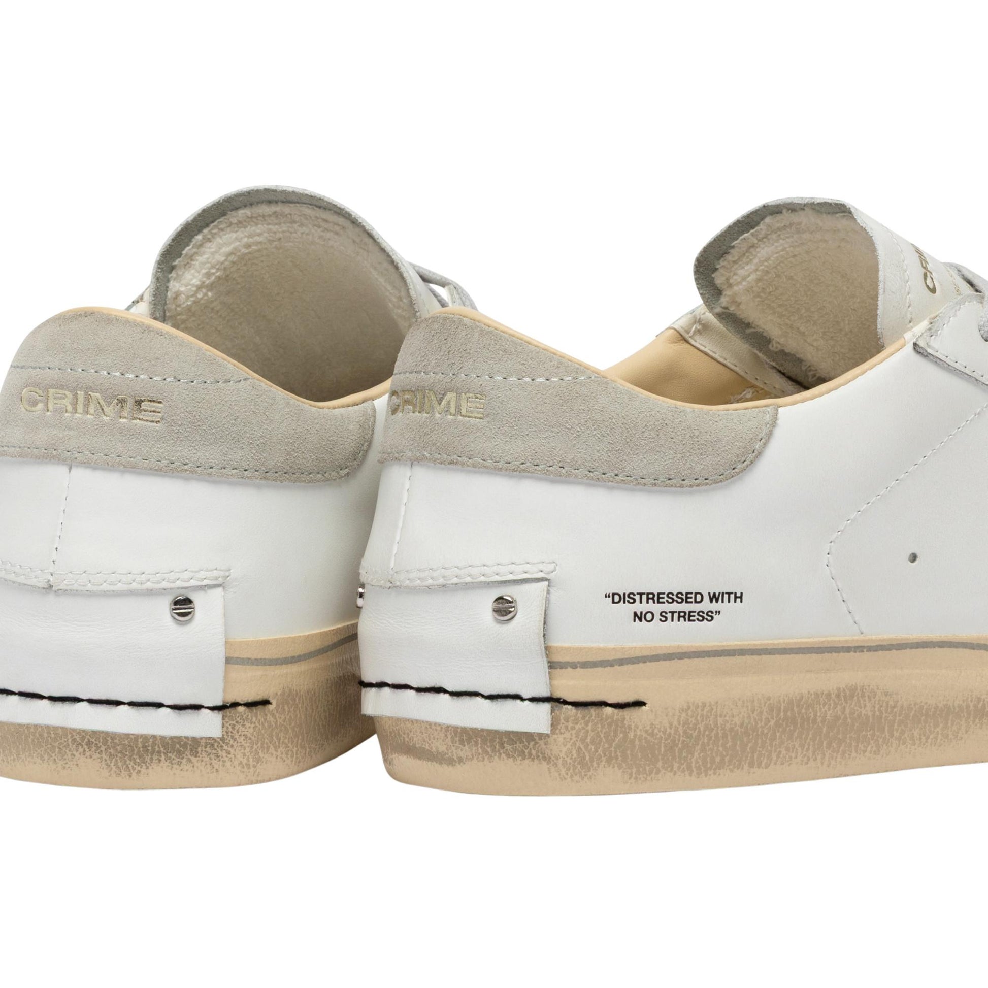 Crime London Distressed 2.0 Light Grey 19053 sneaker uomo 