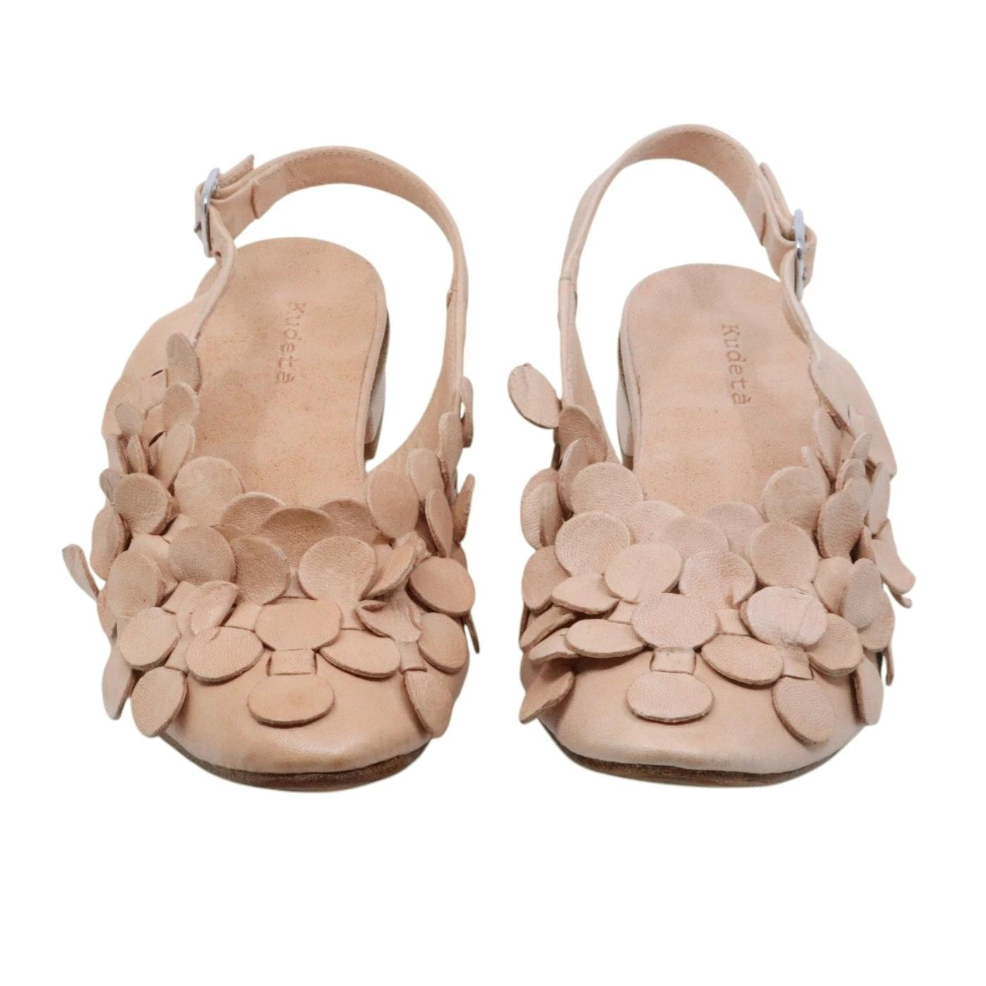 Slingback donna Kudetà 514402 in pelle sabbia 