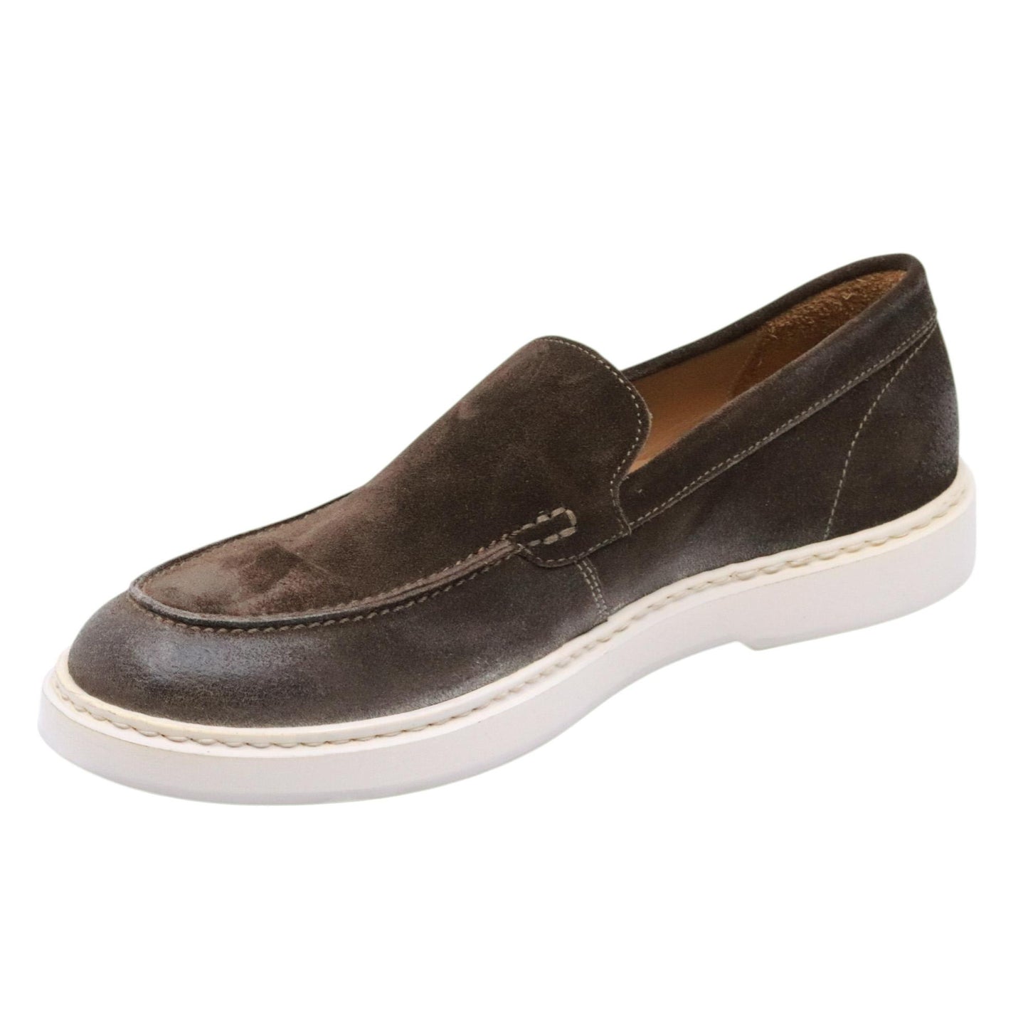 Mocassino uomo Moma 13501E in camoscio marrone 