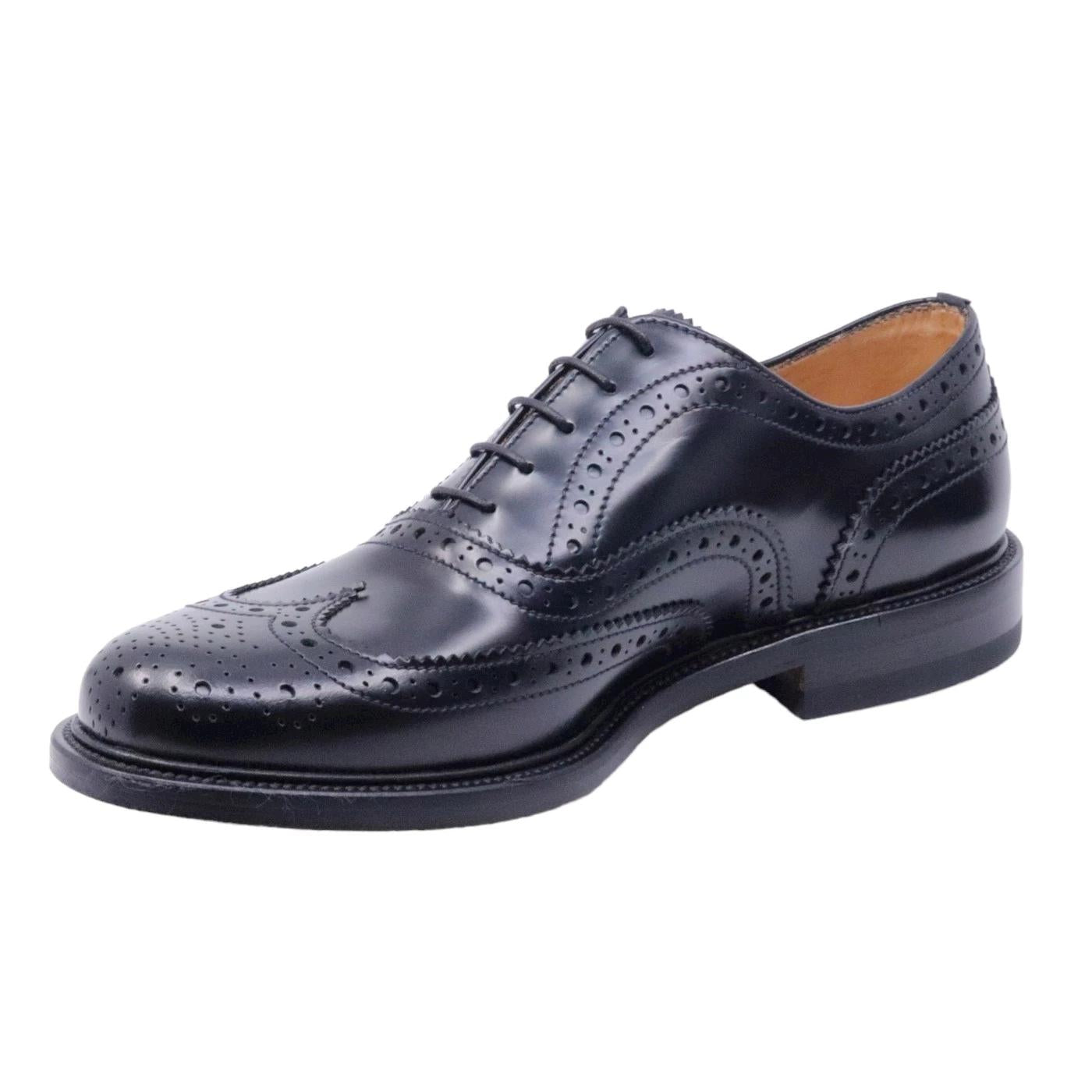Scarpa Francesina imperiale Mille 885 Oxford in pelle nera 