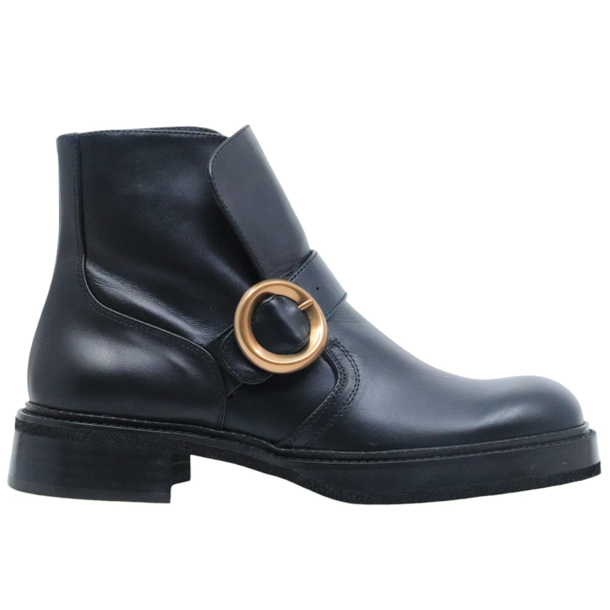 Ras 7857 stivaletto da donna in pelle nera 