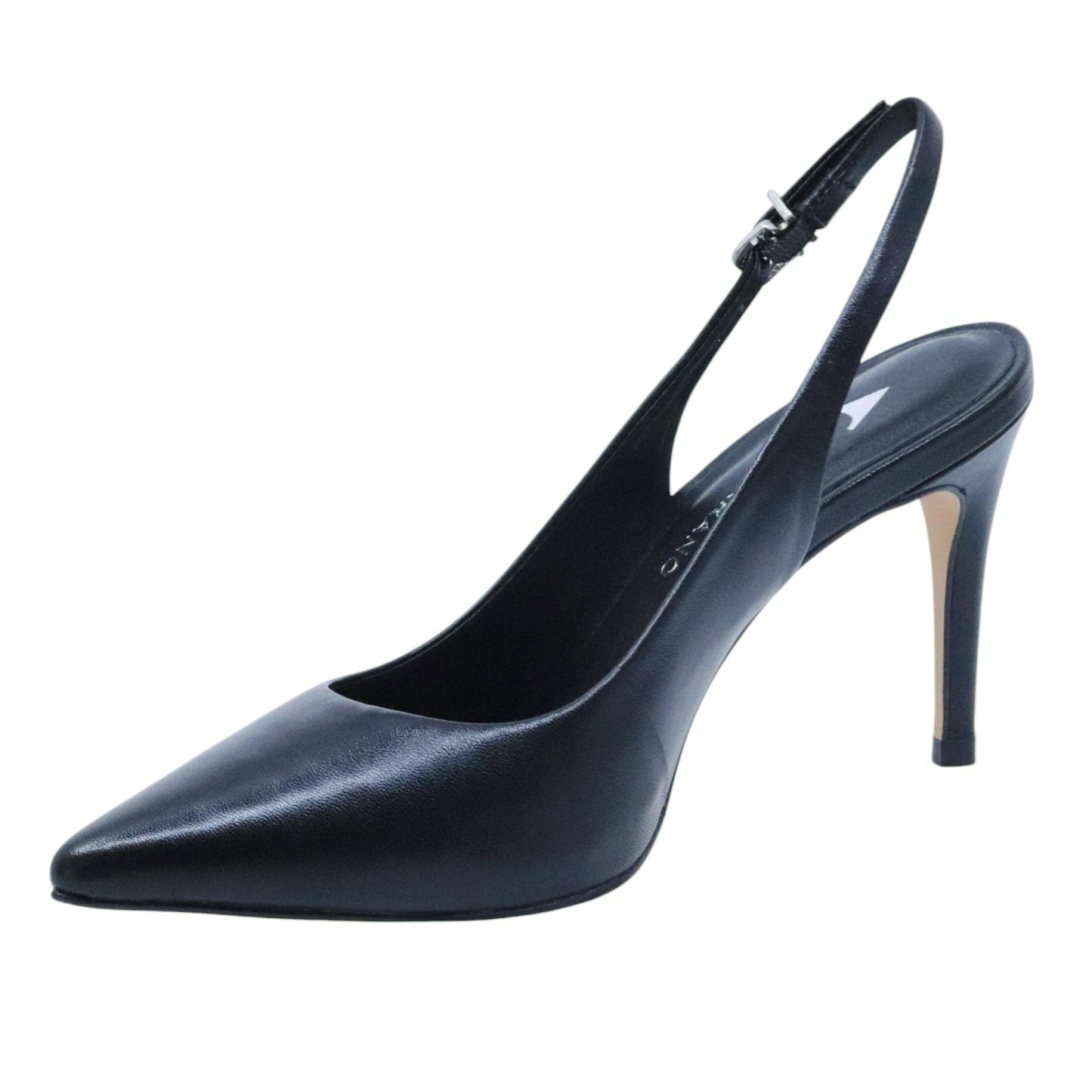 Slingback donna Carrano 195096 in pelle di colore nero 