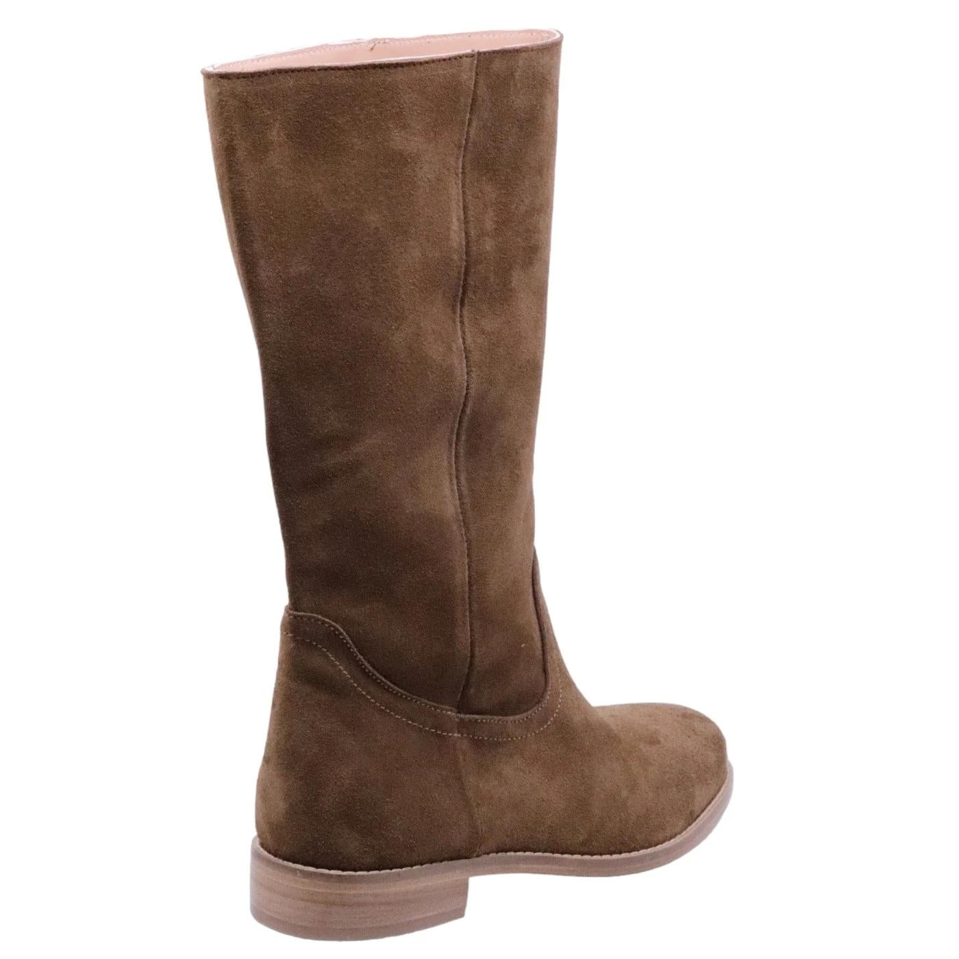 Stivaletto donna Curiositè 1707 in camoscio marrone 