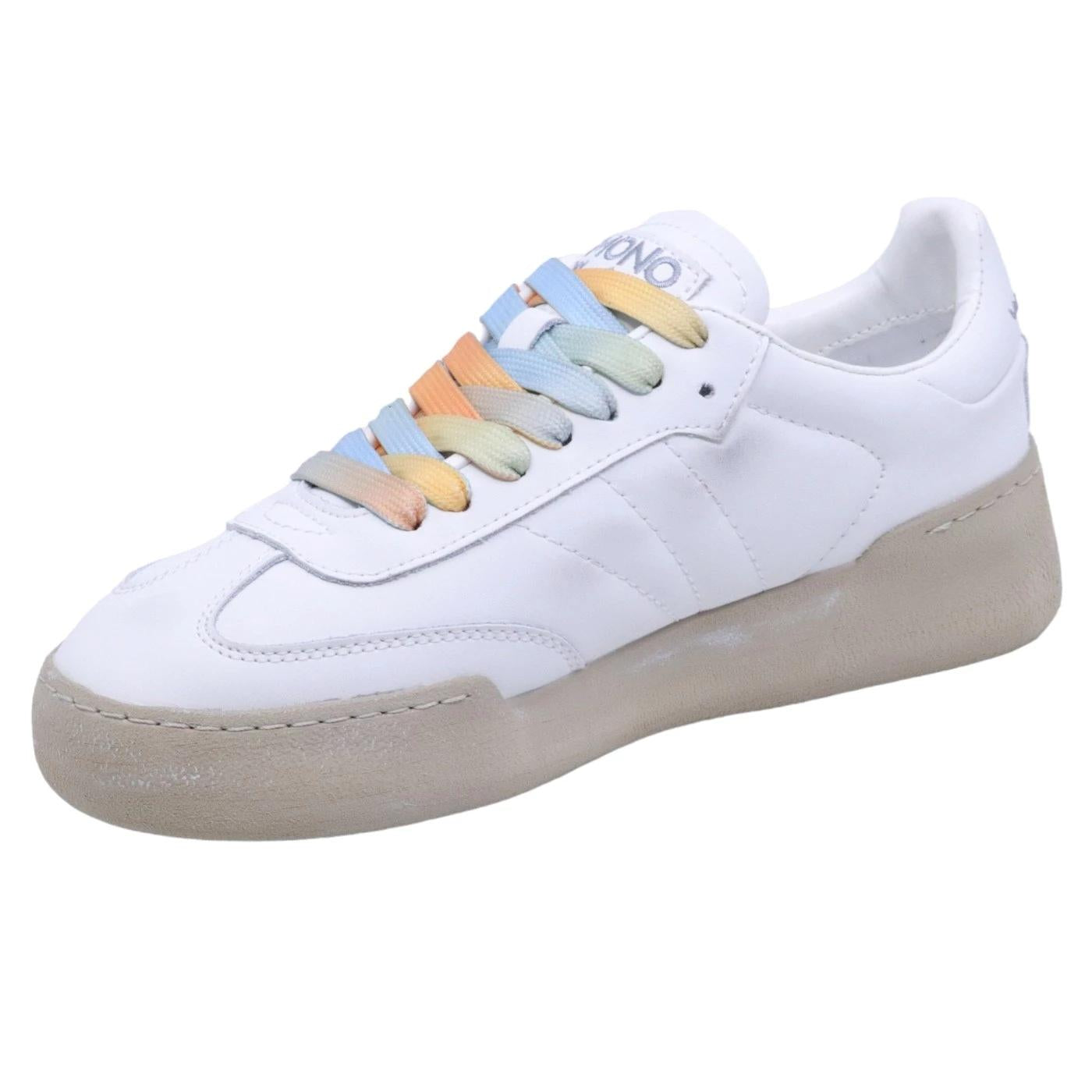 Sneaker uomo Mono Way Jiha in pelle bianca 