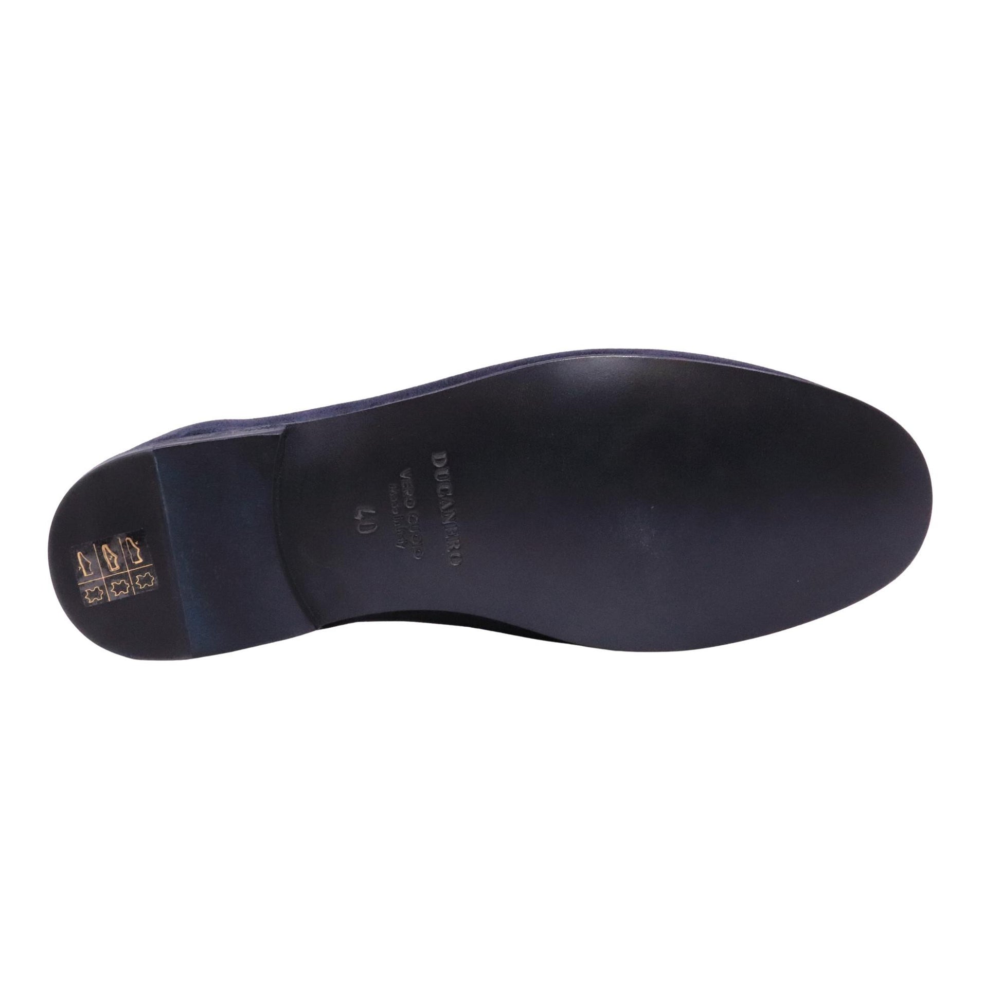 Ducanero 2969 Sensory mocassino uomo in camoscio blu sirena 